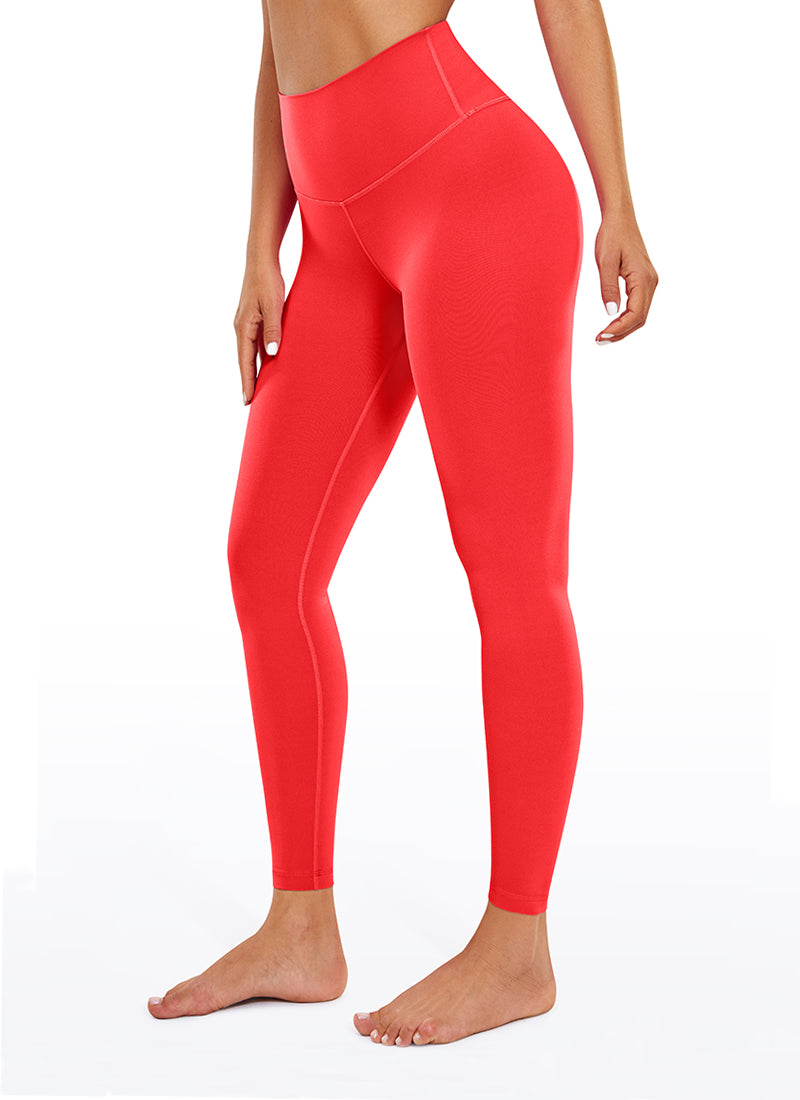 CRZ YOGA Yoga Tinggi Wanita Butterluxe Legging Buku Lali 26.5'' Merah Tua