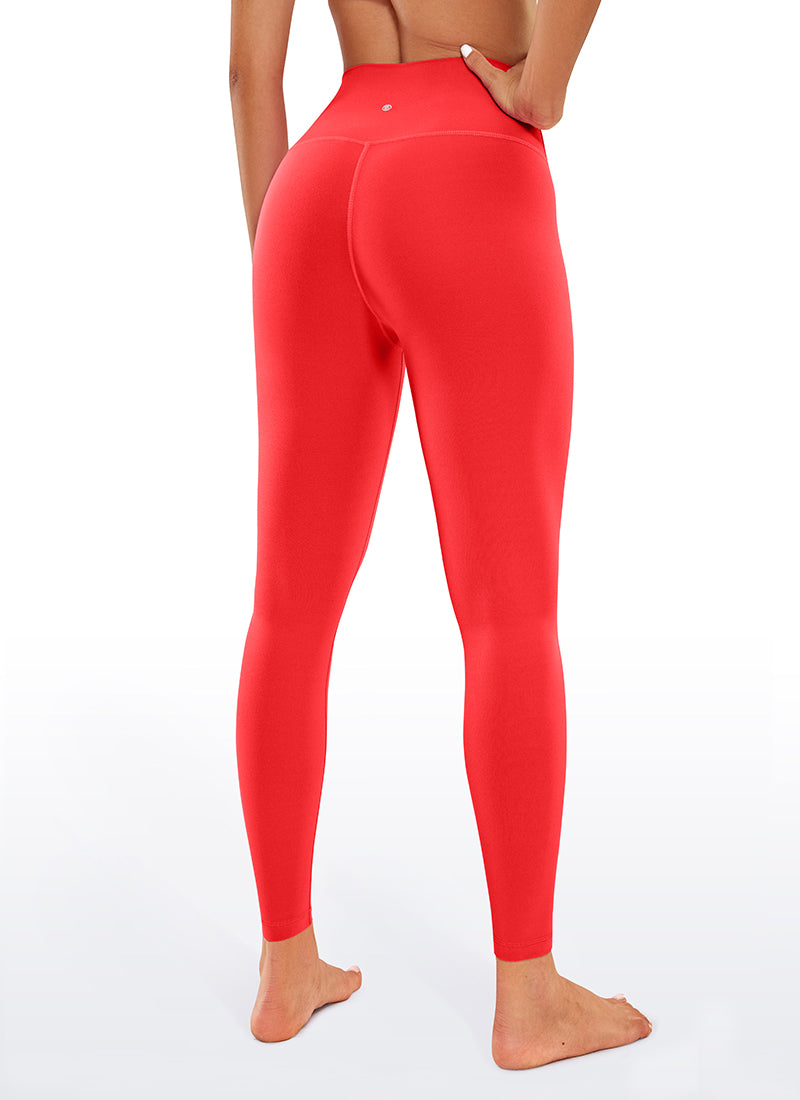 CRZ YOGA Yoga Tinggi Wanita Butterluxe Legging Buku Lali 26.5'' Merah Tua