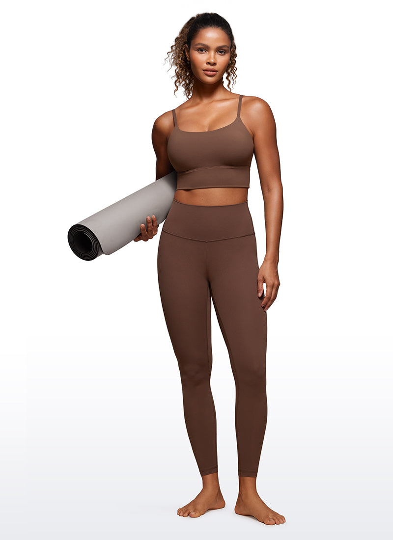 CRZ YOGA Yoga Tinggi Wanita Butterluxe Legging Buku Lali 26.5'' Coklat Kopi