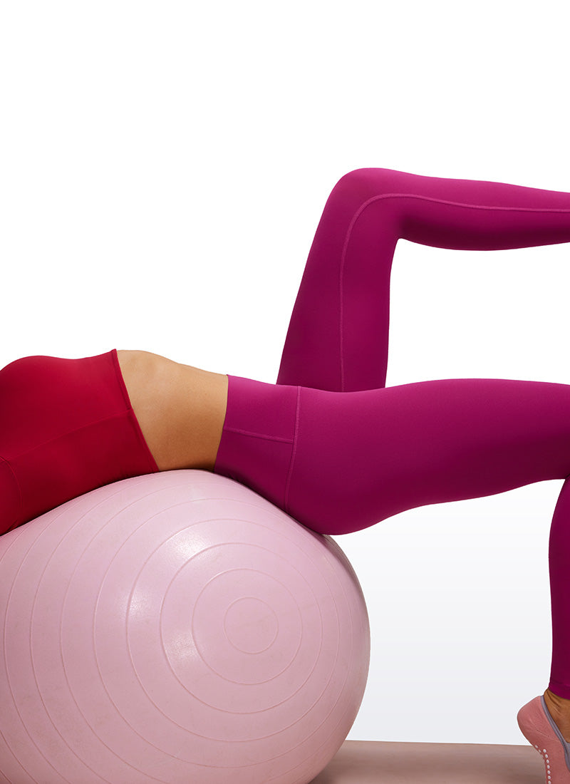 Ruang Istirehat Yoga Wanita CRZ YOGA Bertingkat Tinggi Butterluxe Legging Yoga 30'' Ungu Magenta
