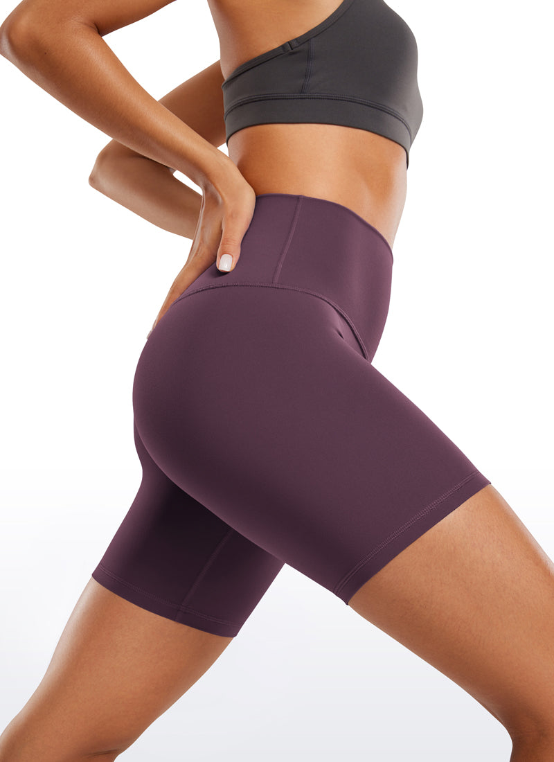 Seluar Pendek Biker Yoga Tinggi CRZ YOGA Wanita Butterluxe Seluar Pendek 6'' Grape Thistle Ungu