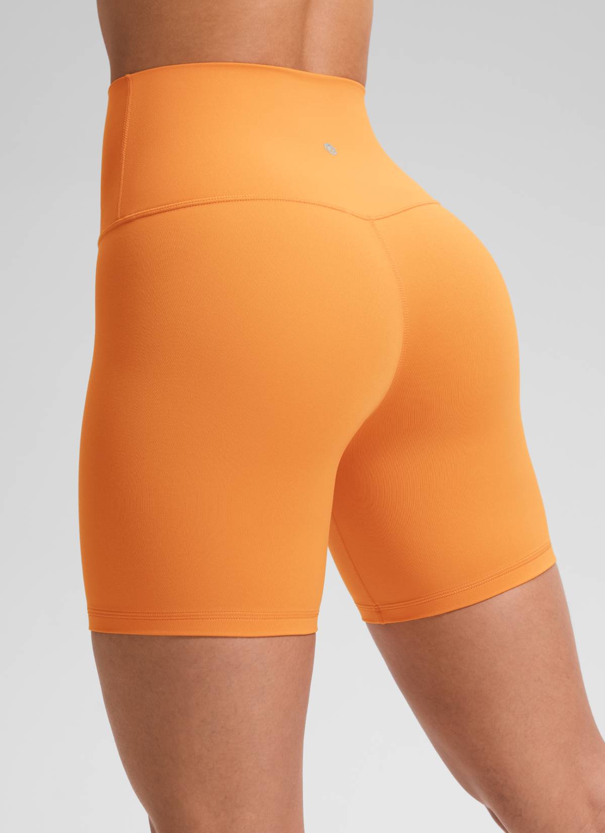 Seluar Pendek Biker Yoga Tinggi CRZ YOGA Wanita Butterluxe Seluar Pendek 6'' Tiger Orange