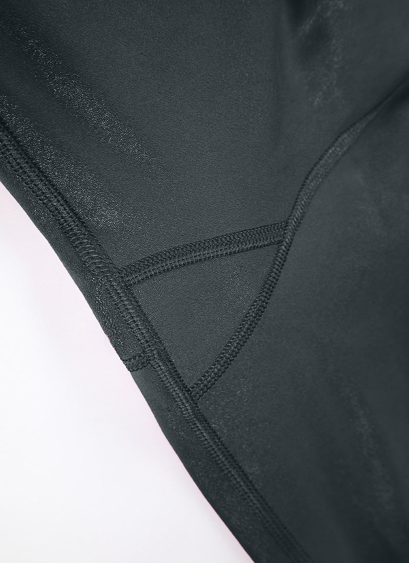 CRZ YOGA Wanita Butterluxe Seluar Legging Kulit Tiruan Matte 25'' Melanite Classic