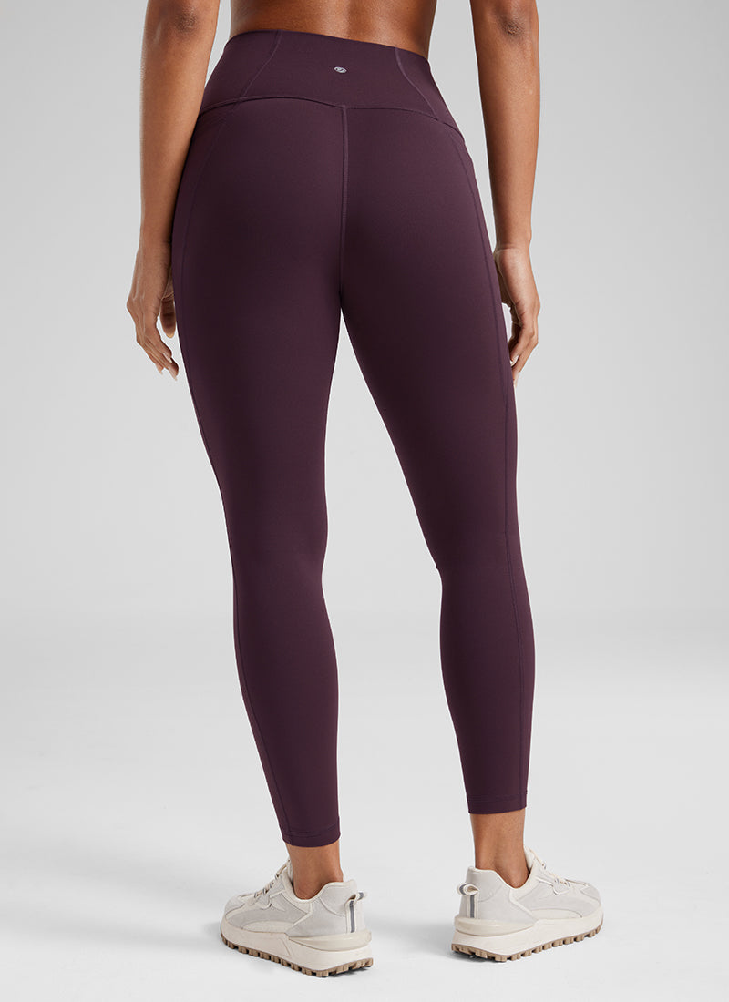 Seluar Legging Berpoket Butterluxe Berpinggang Tinggi Yoga Lounge Wanita CRZ YOGA 64 cm Ungu Deep