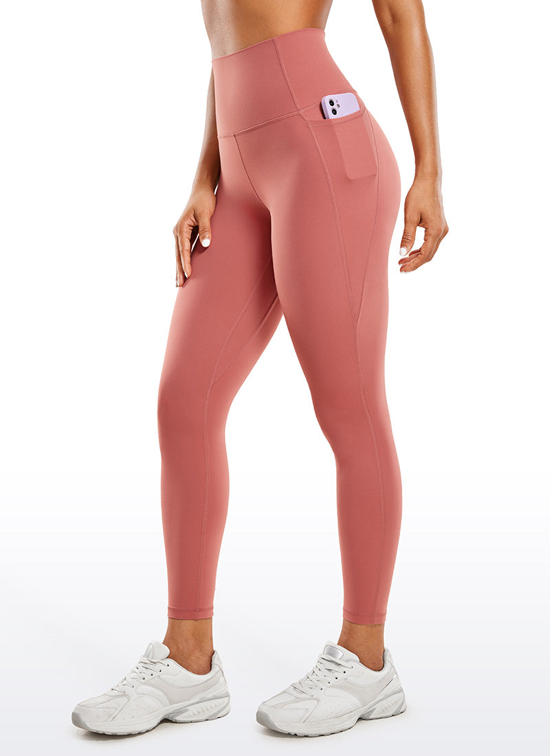 Seluar Legging Berpoket Butterluxe Berpinggang Tinggi Yoga Lounge Wanita CRZ YOGA 64 cm Merah Jambu Briar Rose