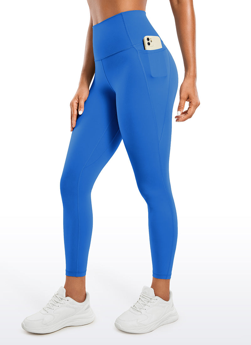 Ruang Istirehat Yoga Wanita CRZ YOGA Bertingkat Tinggi Butterluxe Legging Poket 25'' Biru Berkilau