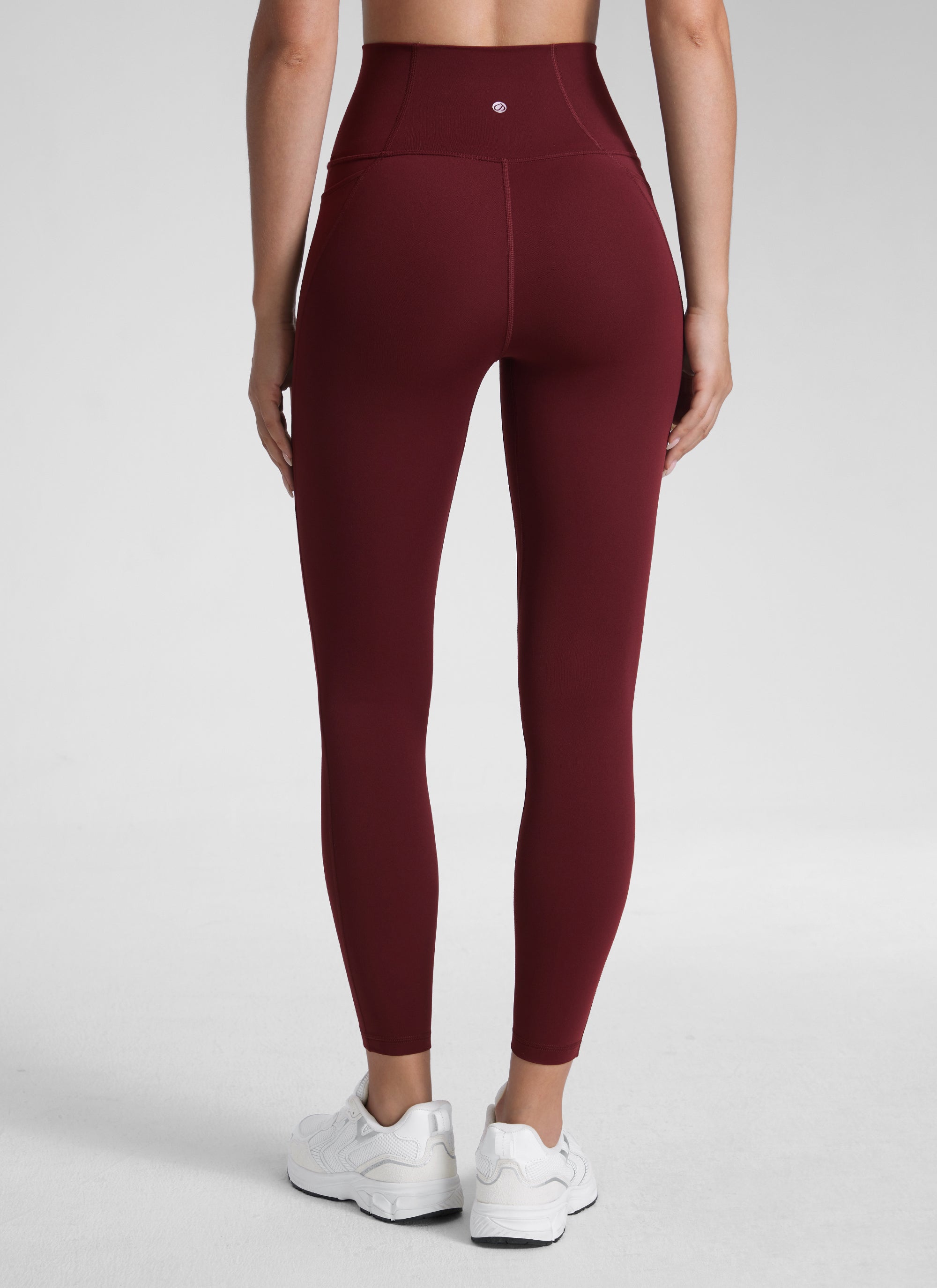 Seluar Legging Berpoket Butterluxe Berpinggang Tinggi Yoga Lounge Wanita CRZ YOGA 64 cm Merah Merlot