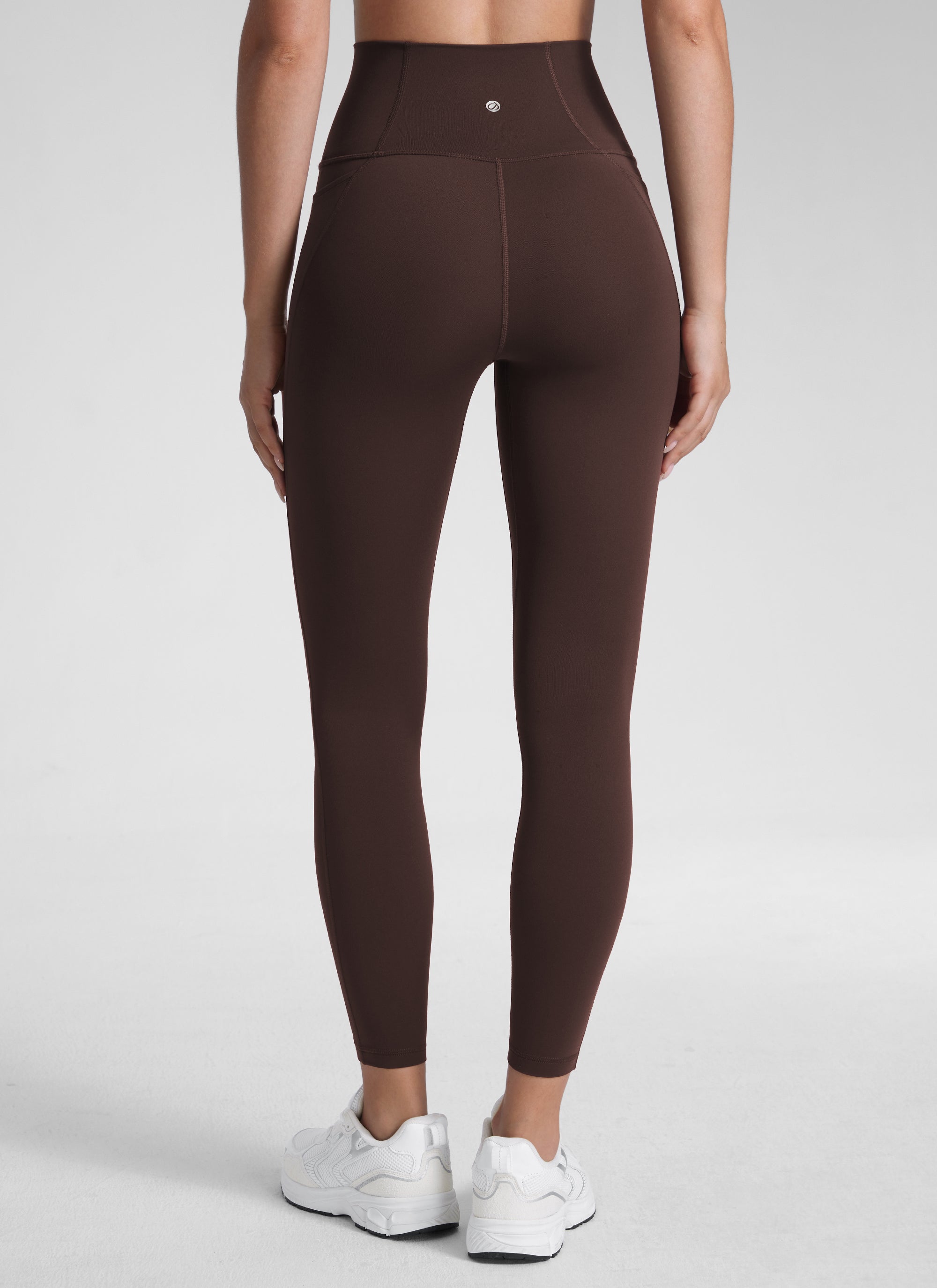 Ruang Istirehat Yoga Wanita CRZ YOGA Bertingkat Tinggi Butterluxe Legging Poket 25'' Coklat Fudge Panas