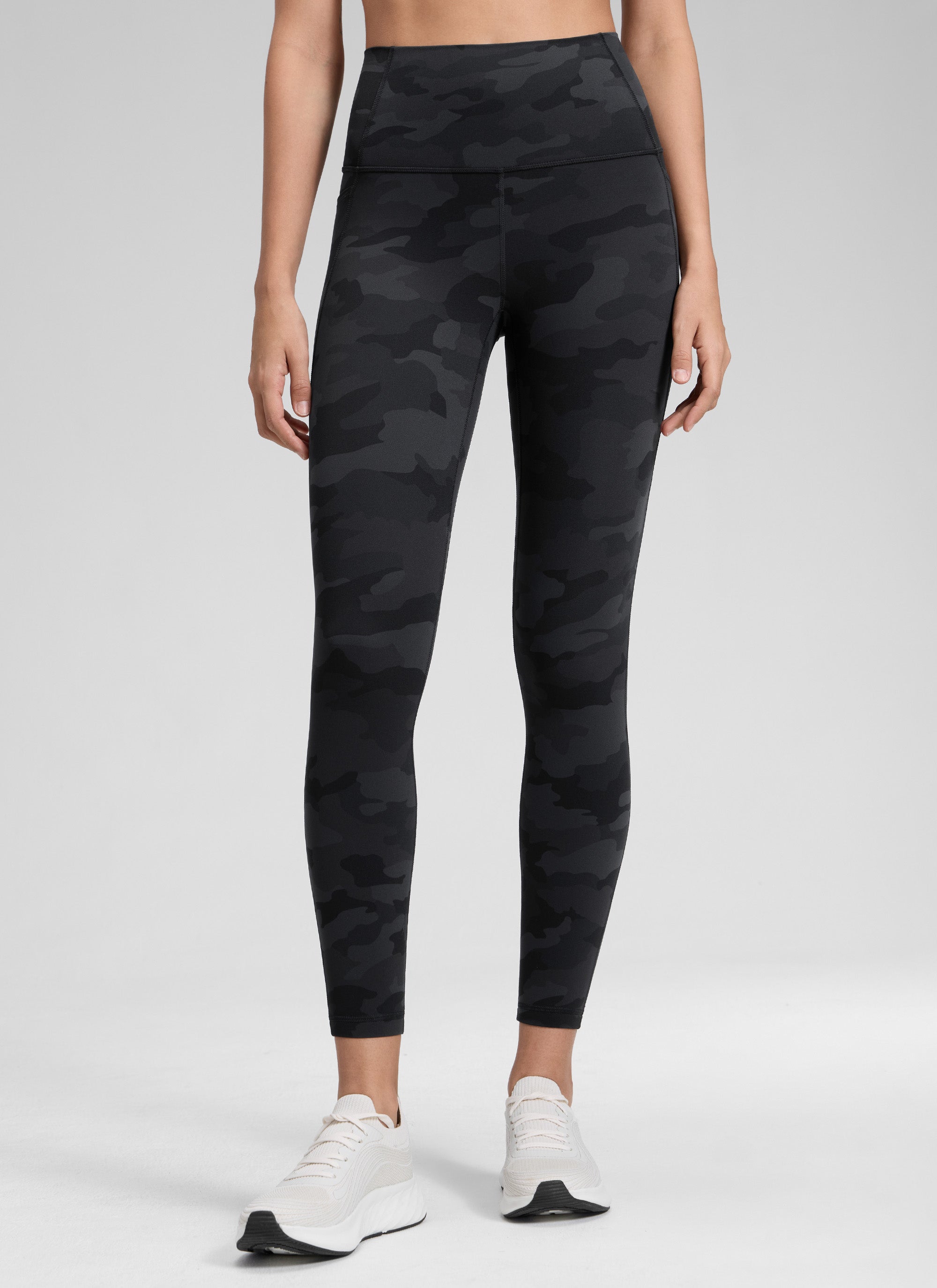 Legging Poket Butterluxe Paras Tinggi Yoga Lounge Wanita CRZ YOGA 64 cm Camouflage Kelabu Gelap 2