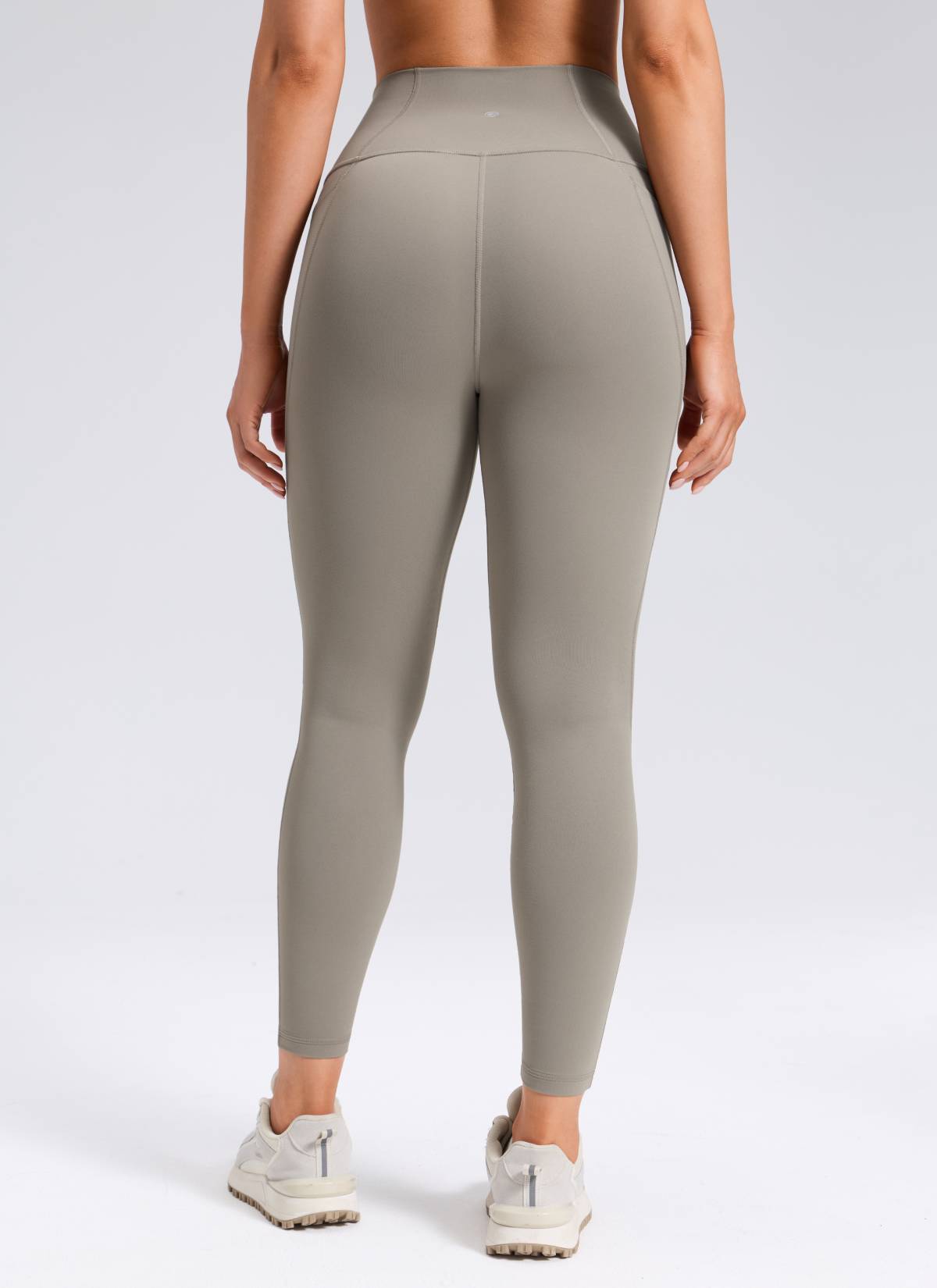 Ruang Istirehat Yoga Wanita CRZ YOGA Bertingkat Tinggi Butterluxe Legging Poket 25'' Kelabu Abu Hangat