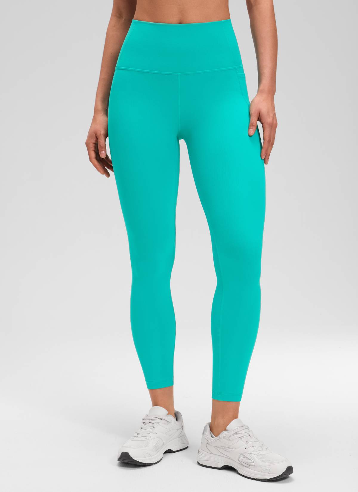Ruang Istirehat Yoga Wanita CRZ YOGA Bertingkat Tinggi Butterluxe Seluar Legging Poket 25'' Tropics Teal