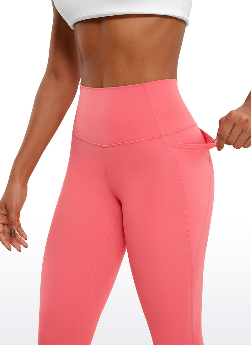 CRZ YOGA Wanita Butterluxe Legging Capri Poket Pinggang Tinggi Sorbet Rasberi 23''