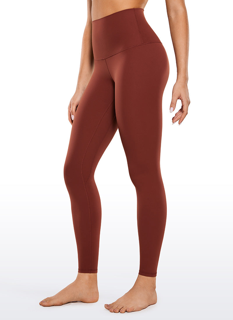 CRZ YOGA Yoga Wanita Pinggang Super Tinggi Butterluxe Legging Yoga 28'' Coklat Muda
