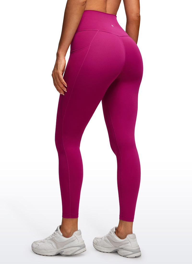 Seluar Legging Pinggang Bersilang CRZ YOGA Butterluxe Wanita dengan Poket 64 cm