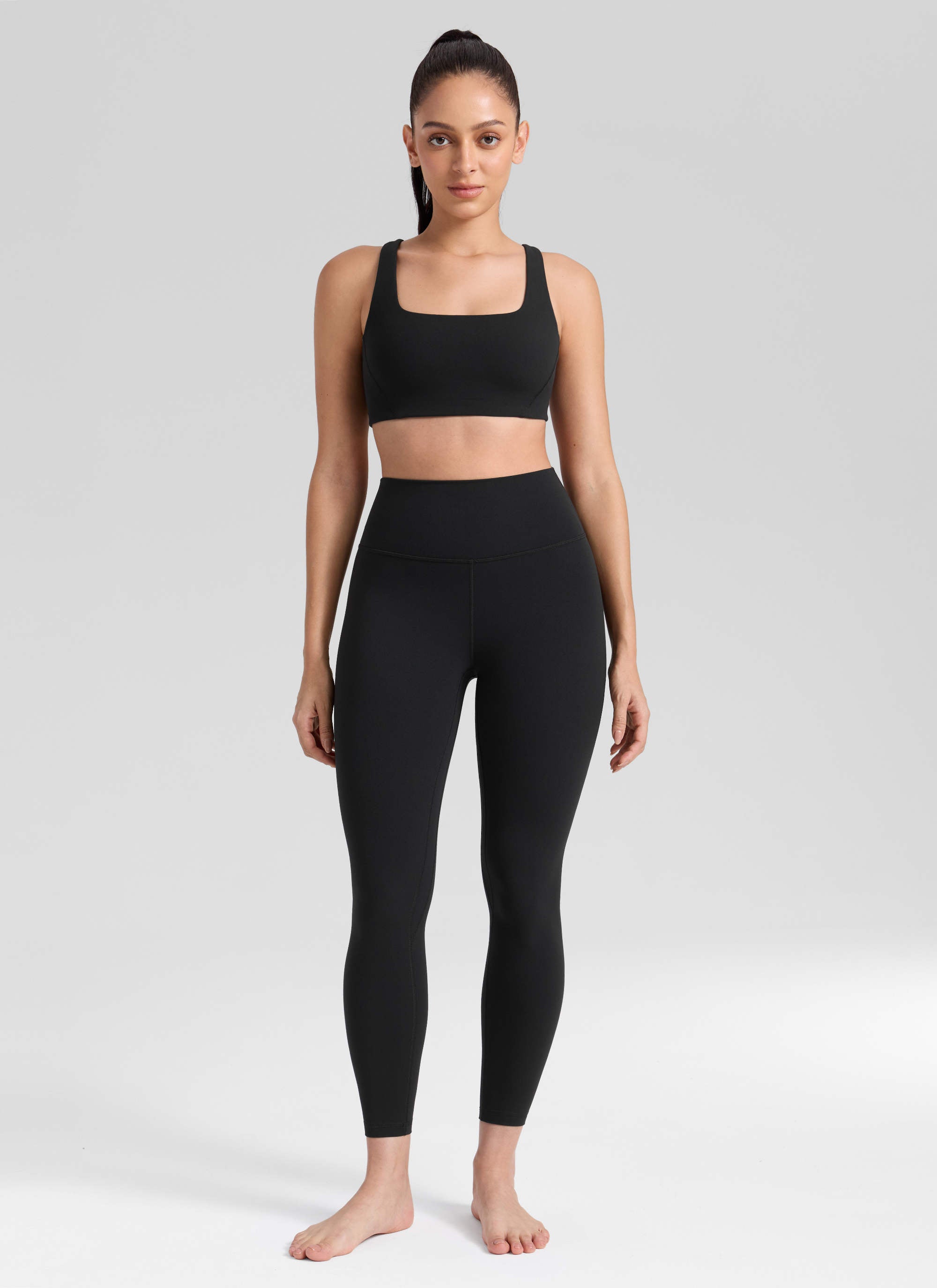 Senaman Tinggi CRZ YOGA Wanita Butterlift Legging Yoga 25'' Hitam