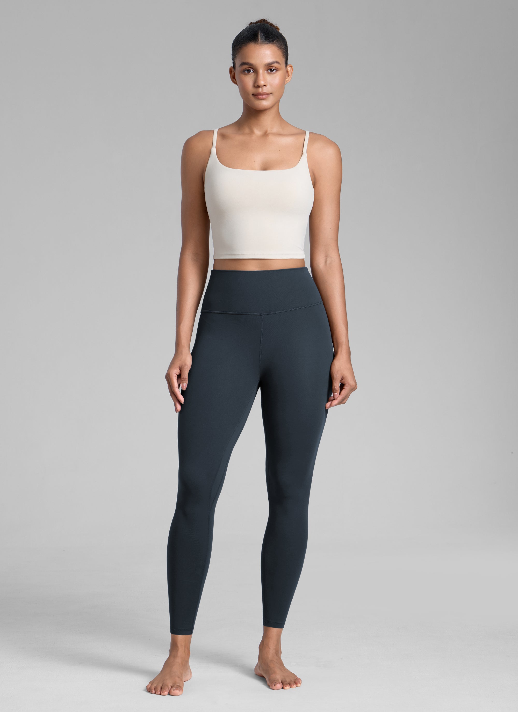 Senaman Tinggi CRZ YOGA Wanita Butterlift Legging Yoga 25'' Biru Laut Sejati