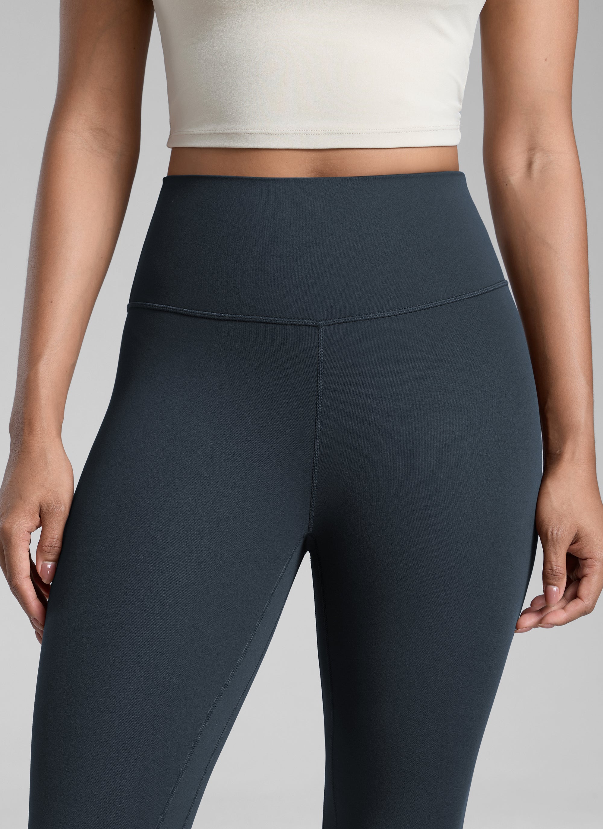 Senaman Tinggi CRZ YOGA Wanita Butterlift Legging Yoga 25'' Biru Laut Sejati