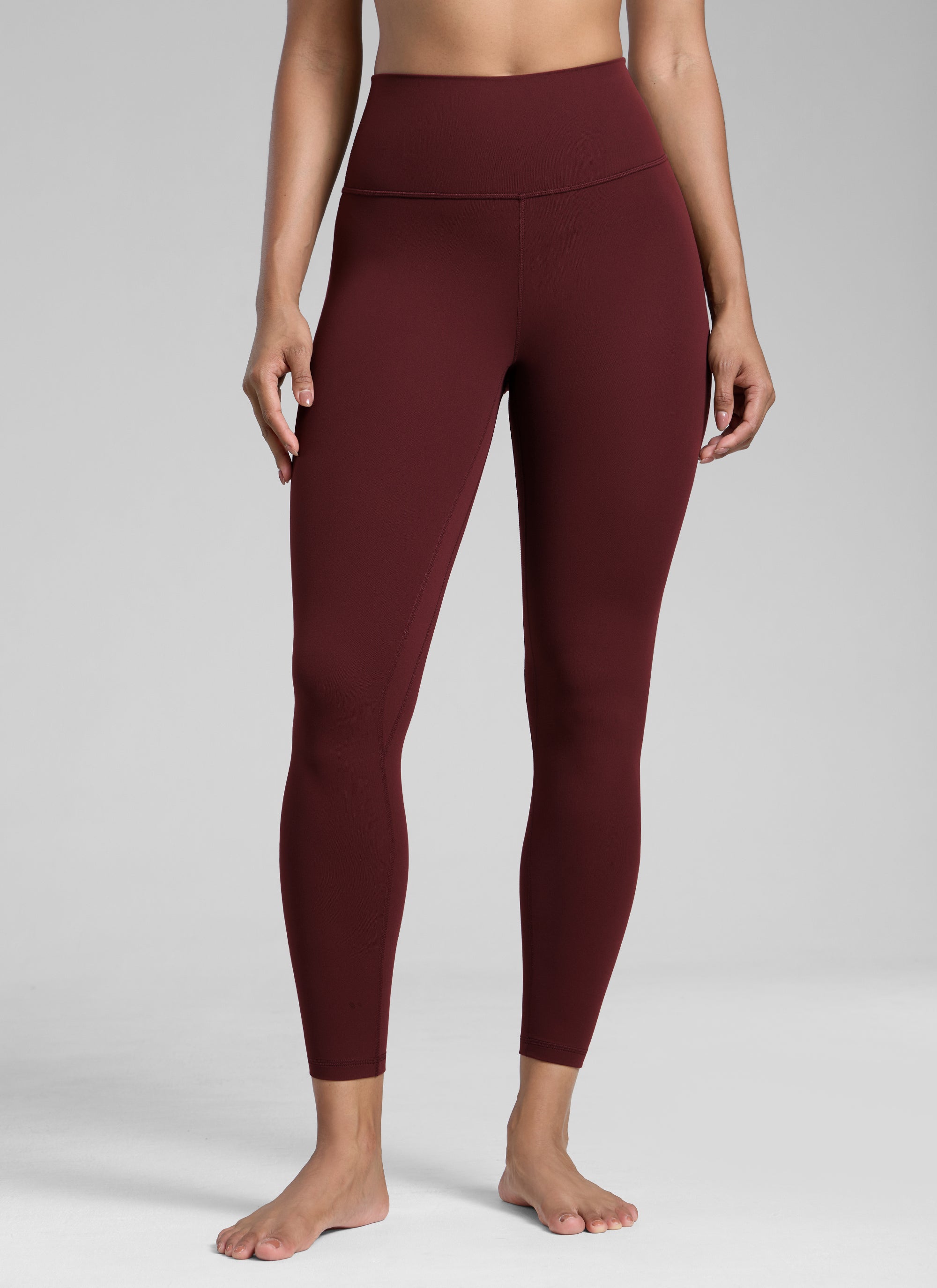 Senaman Tinggi CRZ YOGA Wanita Butterlift Legging Yoga Merlot Merah 25''