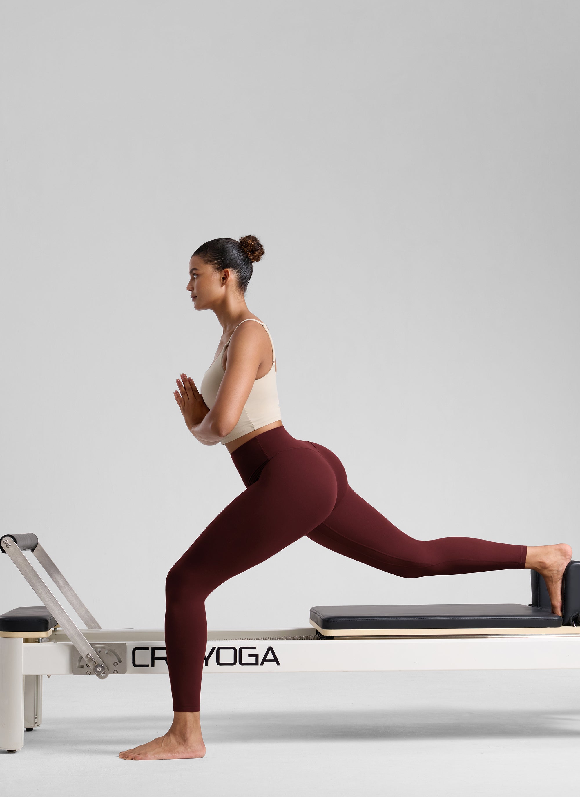 Senaman Tinggi CRZ YOGA Wanita Butterlift Legging Yoga Merlot Merah 25''