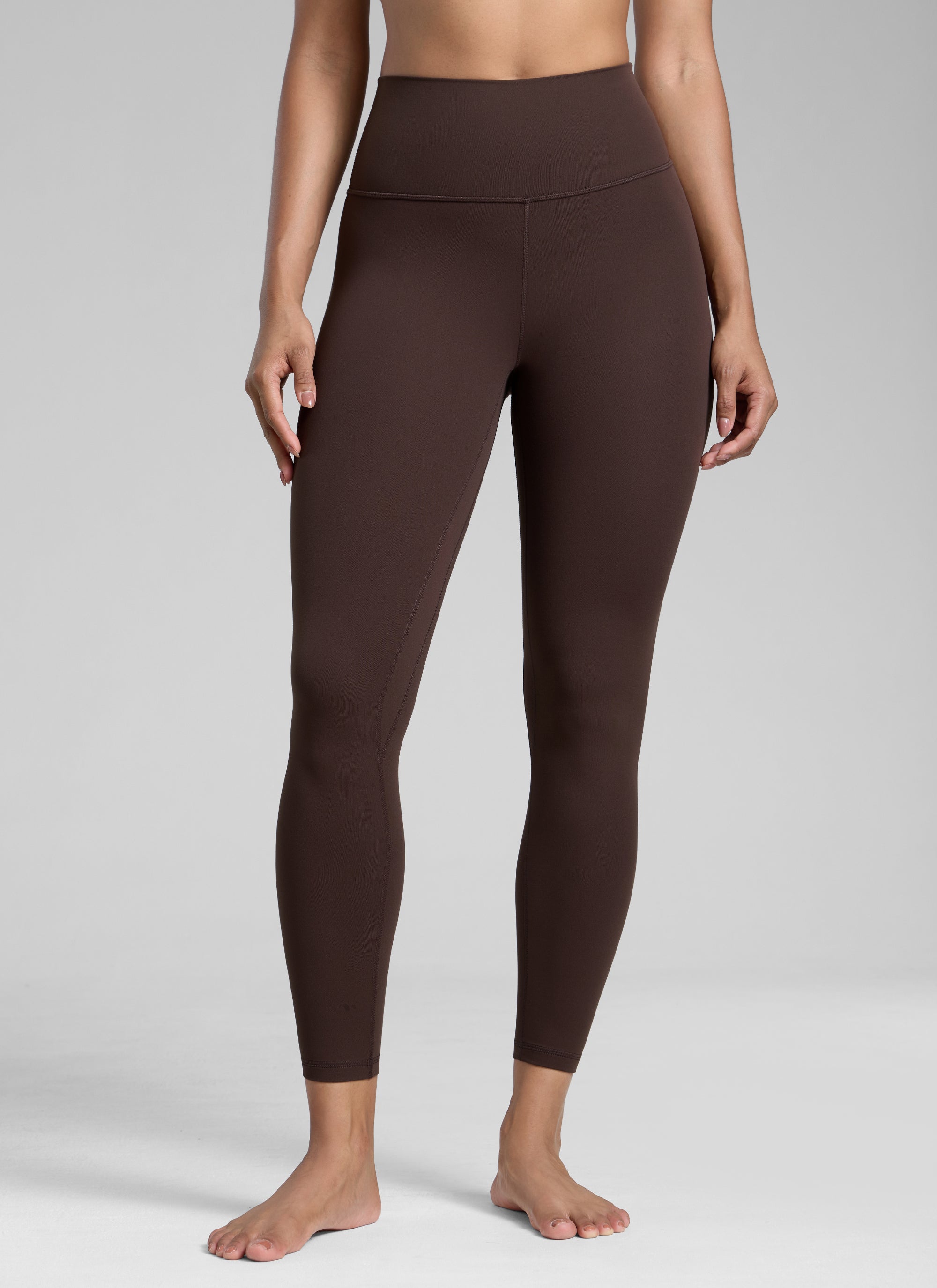 Senaman Tinggi CRZ YOGA Wanita Butterlift Legging Yoga 25'' Coklat Fudge Panas