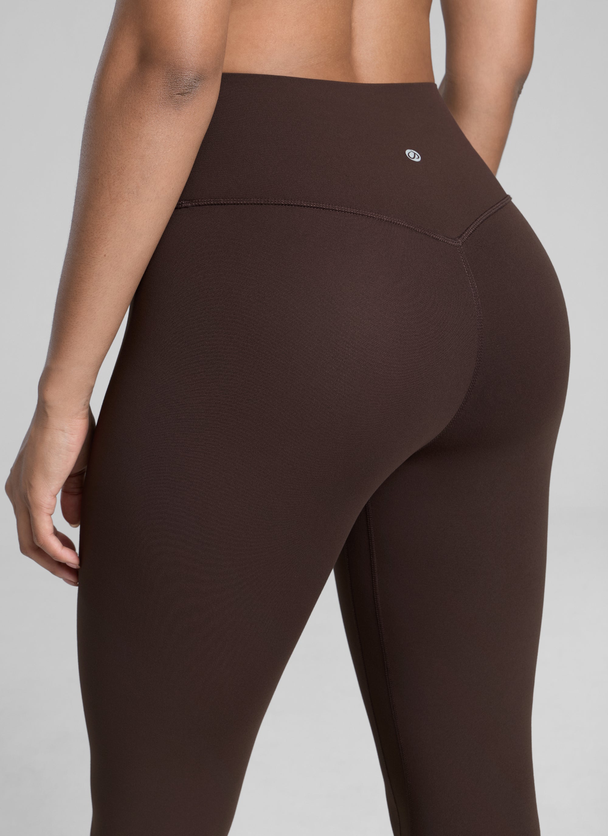 Senaman Tinggi CRZ YOGA Wanita Butterlift Legging Yoga 25'' Coklat Fudge Panas