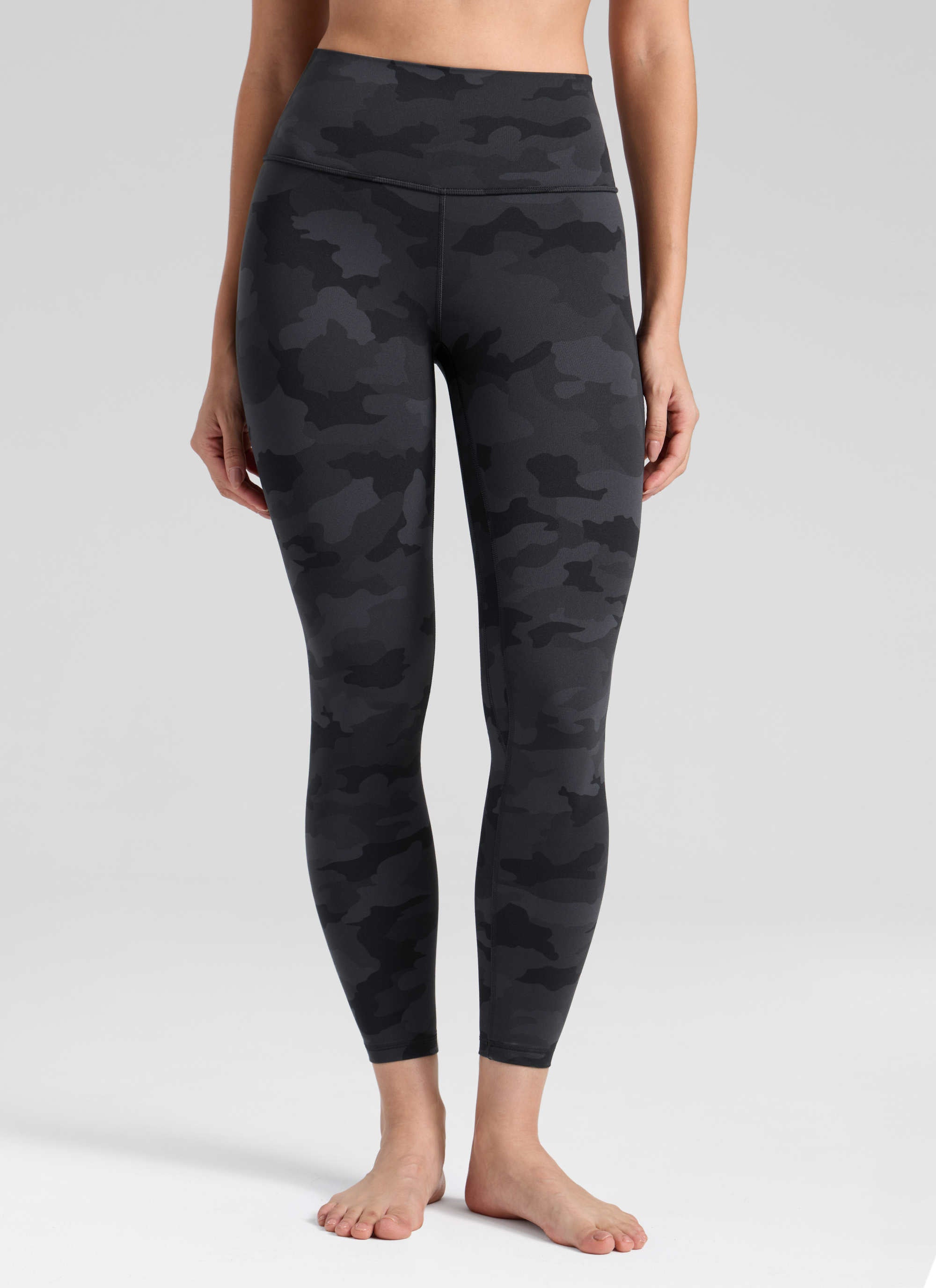 Senaman Tinggi CRZ YOGA Wanita Butterlift Legging Yoga 25'' Penyamaran Kelabu Gelap 2