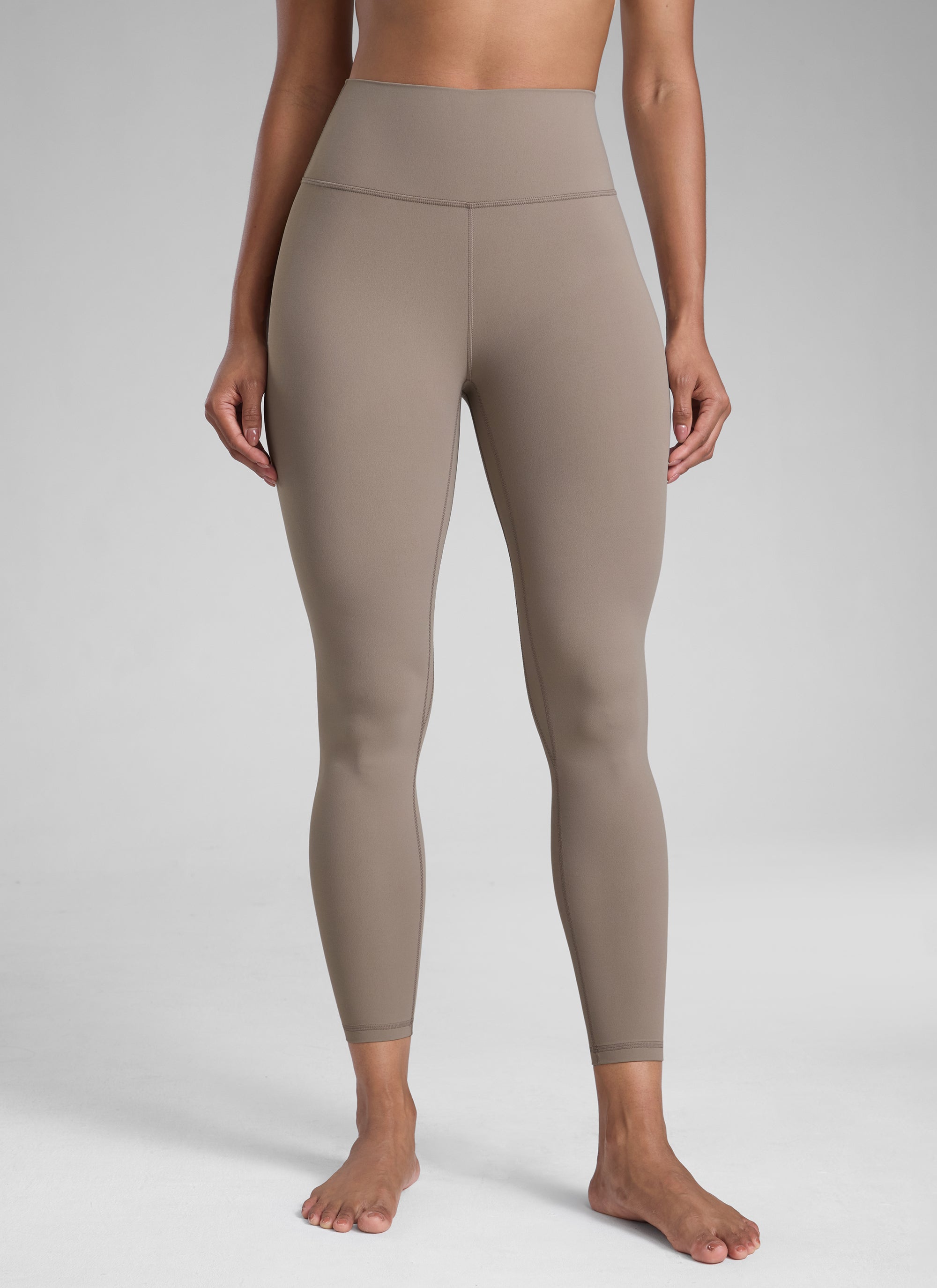 Senaman Tinggi CRZ YOGA Wanita Butterlift Legging Yoga Latte Berkrim 25''