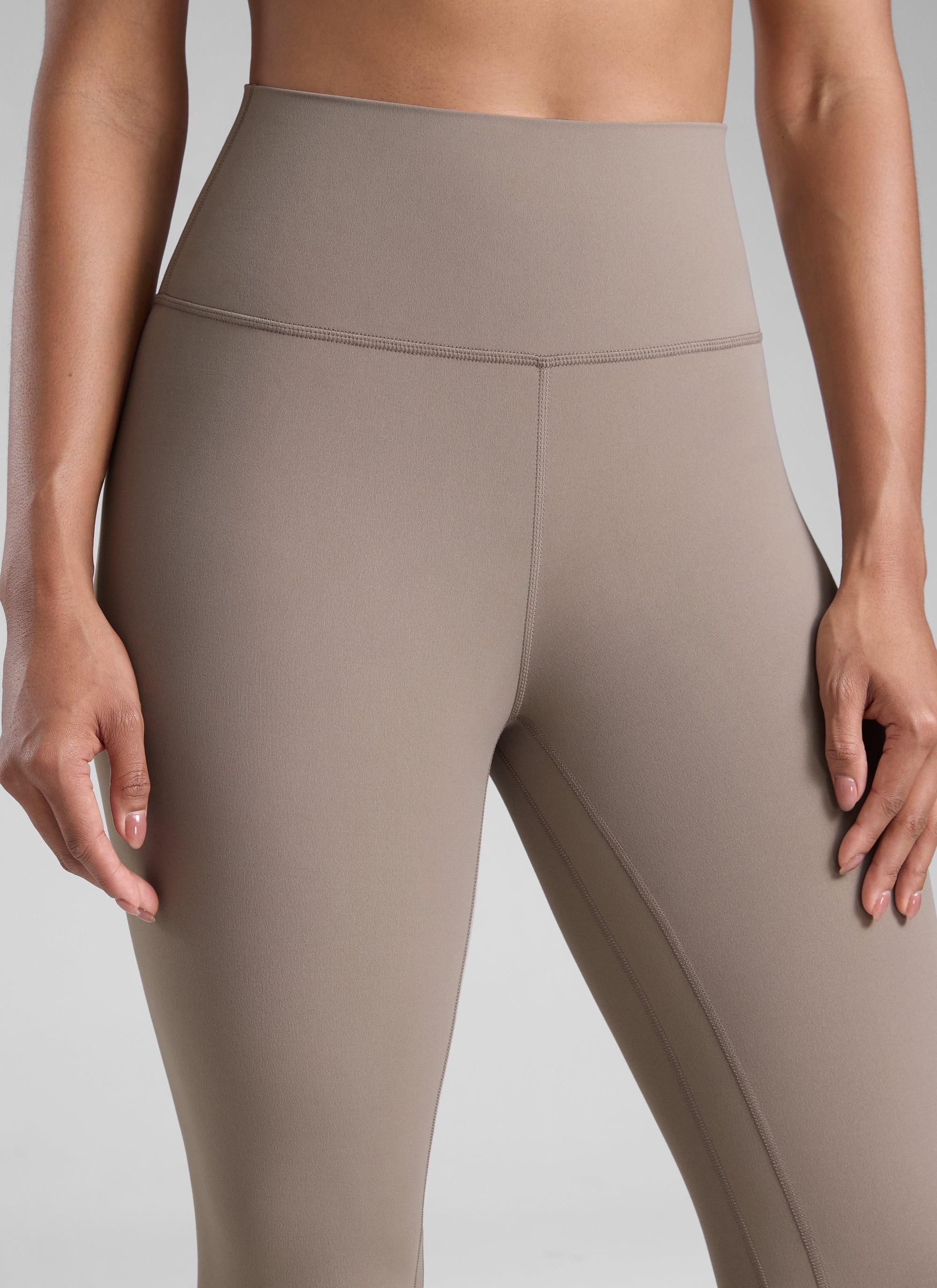 Senaman Tinggi CRZ YOGA Wanita Butterlift Legging Yoga Latte Berkrim 25''