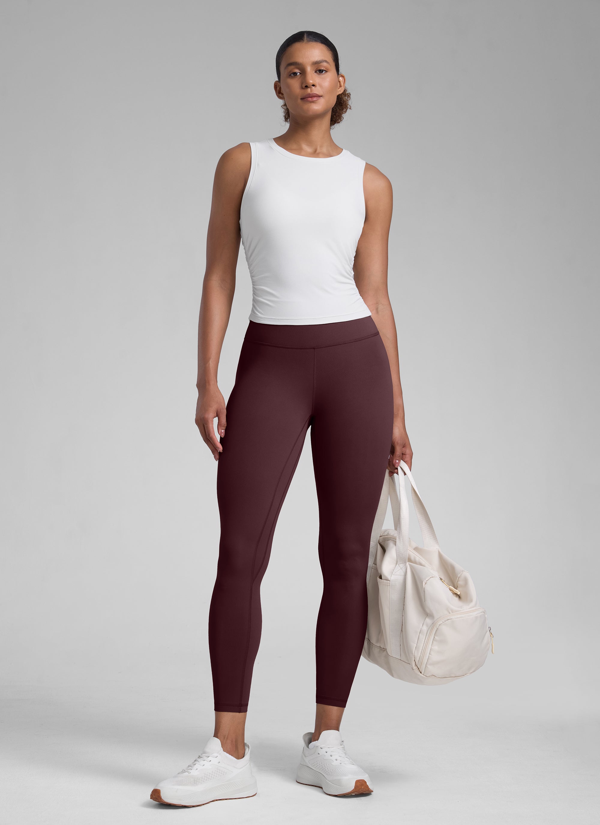 Senaman Tinggi CRZ YOGA Wanita Butterlift Legging Yoga Plum Masak 25''