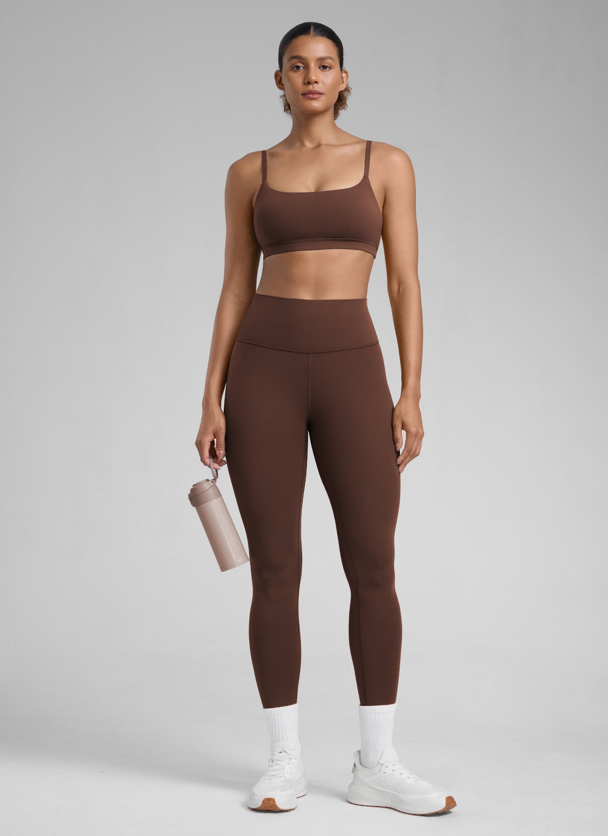 Senaman Tinggi CRZ YOGA Wanita Butterlift Legging Yoga 25'' Coklat Lava