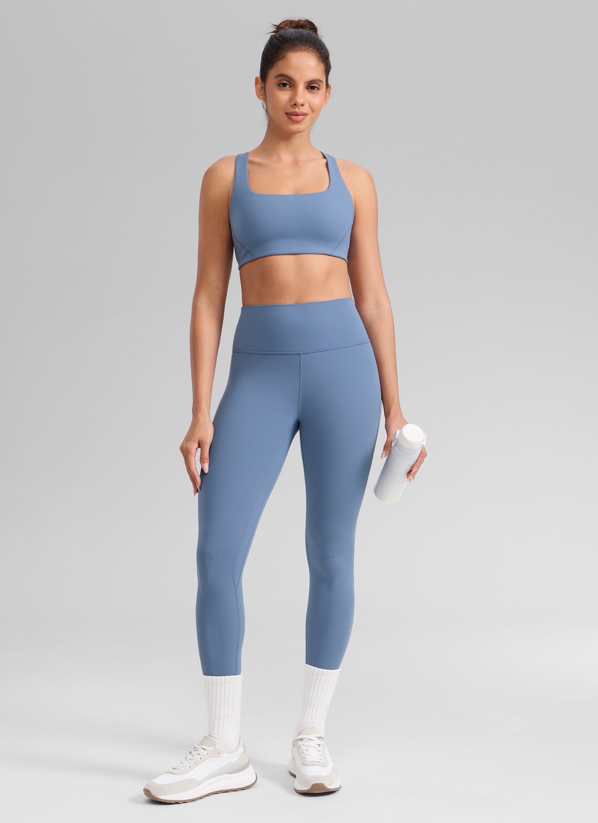 Senaman Tinggi CRZ YOGA Wanita Butterlift Legging Yoga Denim Dibasuh 25''