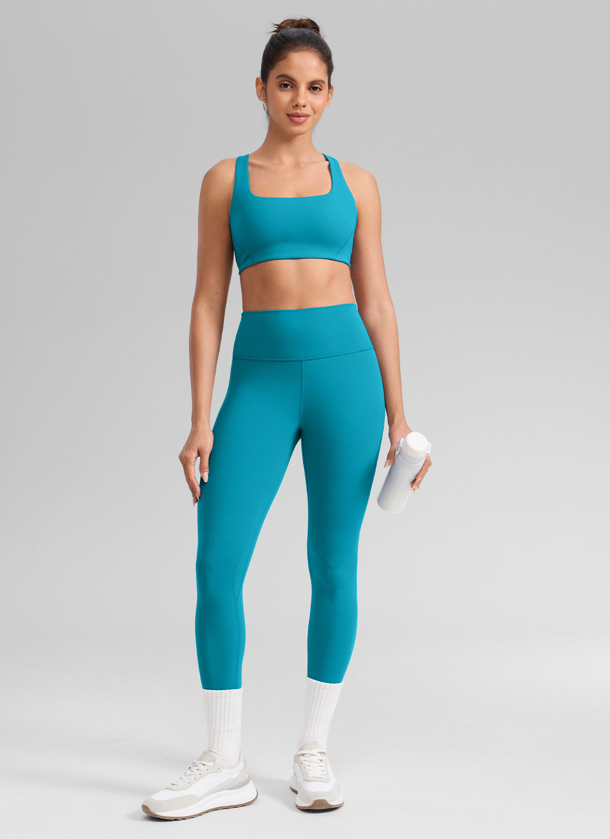 Senaman Tinggi CRZ YOGA Wanita Butterlift Legging Yoga 25'' Biru Hawaii