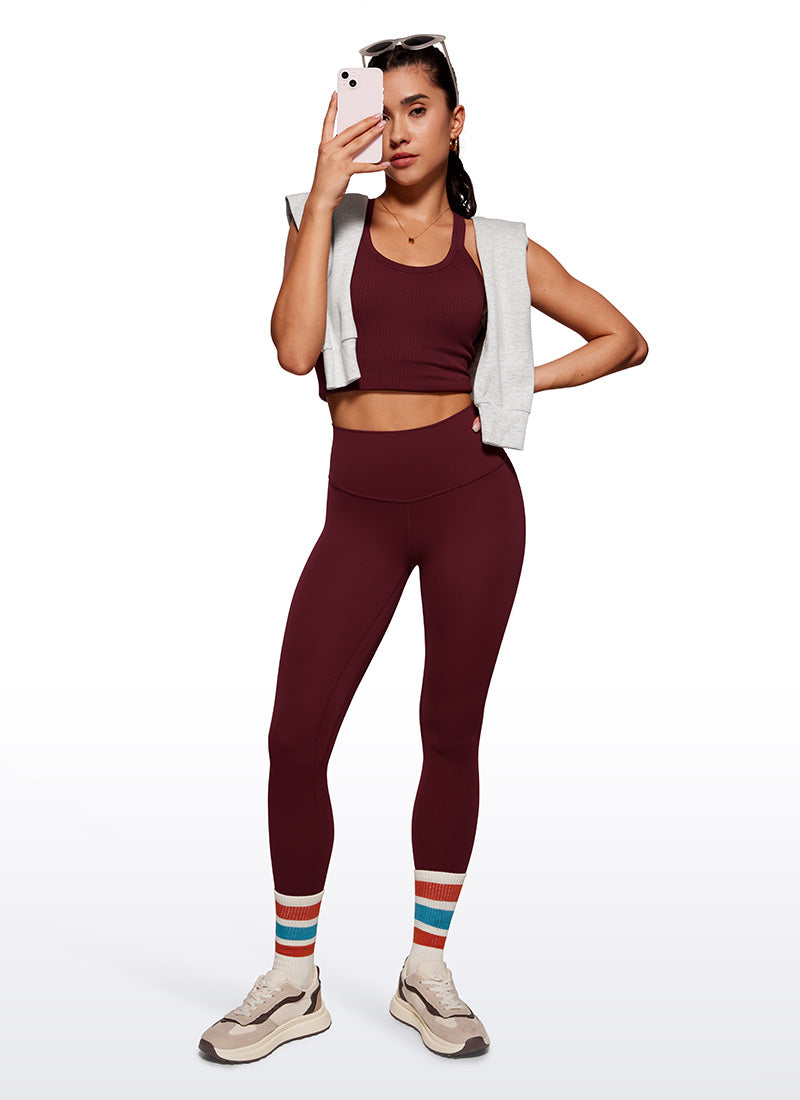 CRZ YOGA Wanita Butterluxe Legging Yoga Berjahit Dua Kali Ganda 28