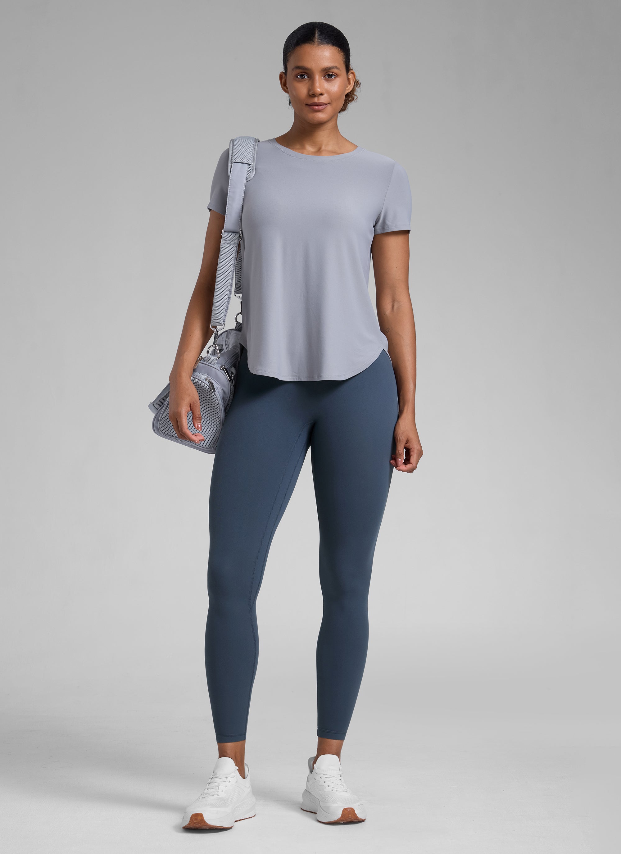 CRZ YOGA Wanita Butterlift Seluar Legging Punggung Bertingkat Tinggi Tanpa Jahitan Depan Stelindigo