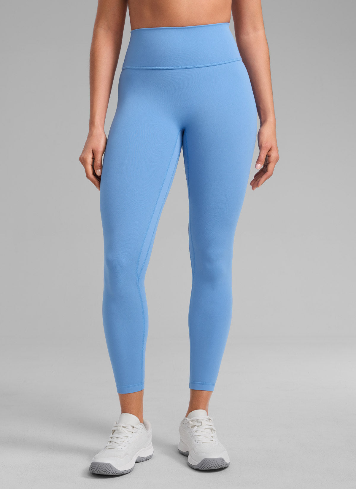 CRZ YOGA Wanita Butterlift Seluar Legging Punggung Berkerut Tinggi Tanpa Jahitan Depan Biru Parti