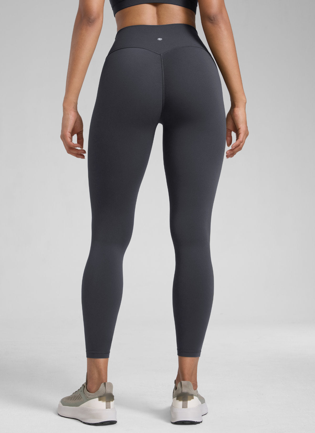 CRZ YOGA Wanita Butterlift Seluar Legging Punggung Berkedut Tinggi Tanpa Jahitan Depan Grafit Kelabu