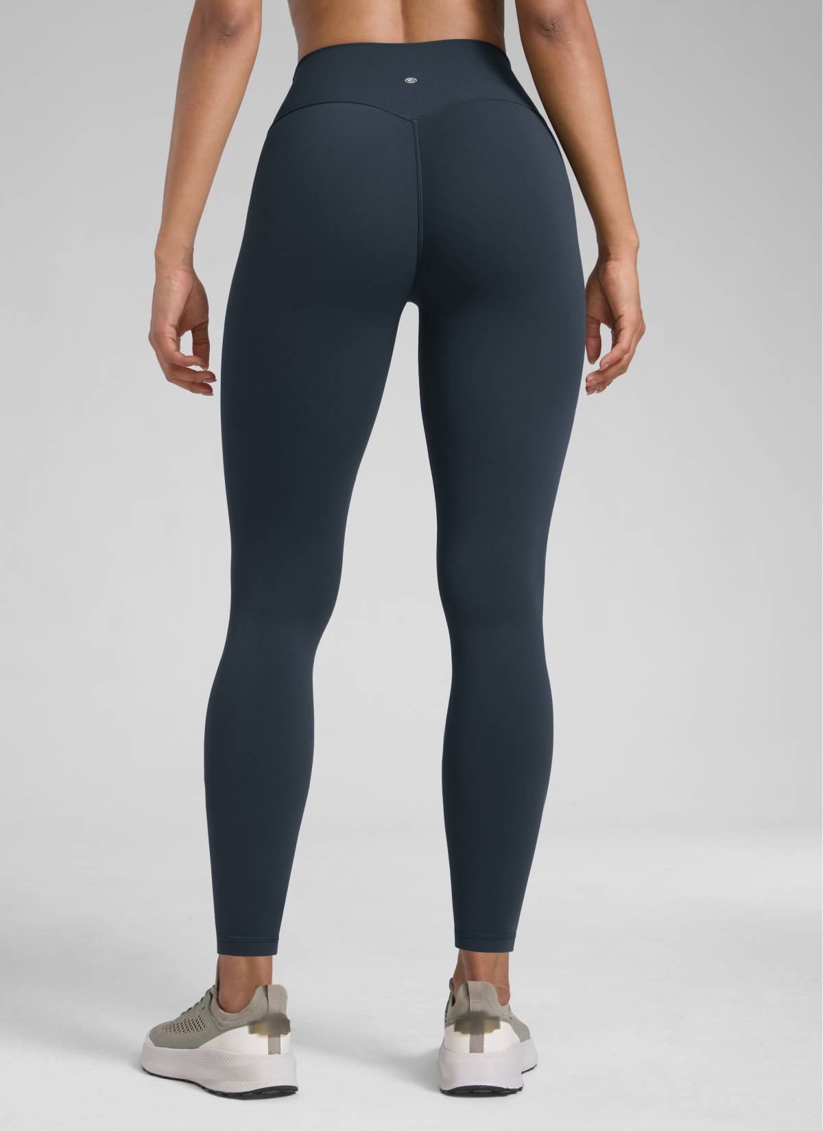 CRZ YOGA Senaman Secretsculpt™ Wanita Legging Tanpa Jahitan Depan 28'' Biru Laut Sejati