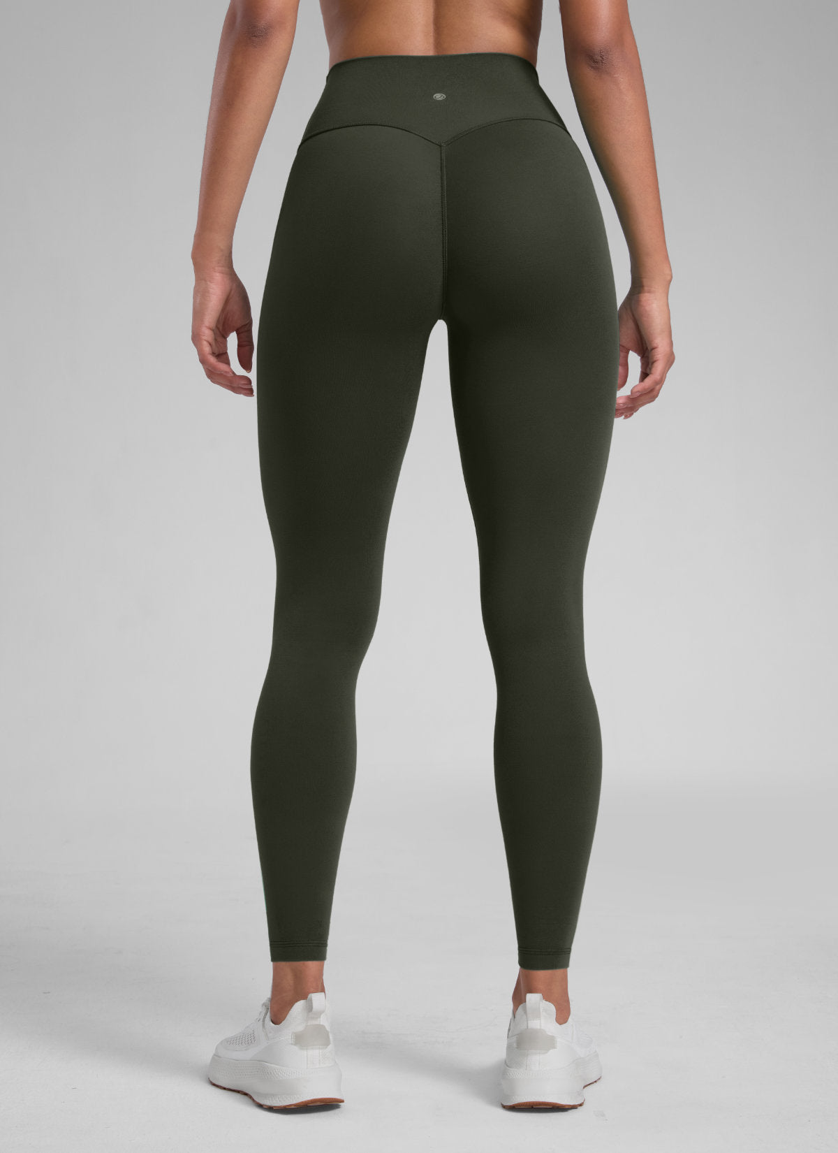 Senaman CRZ YOGA Wanita Secretsculpt™ Legging Tanpa Jahitan Depan 28'' Hijau Zaitun