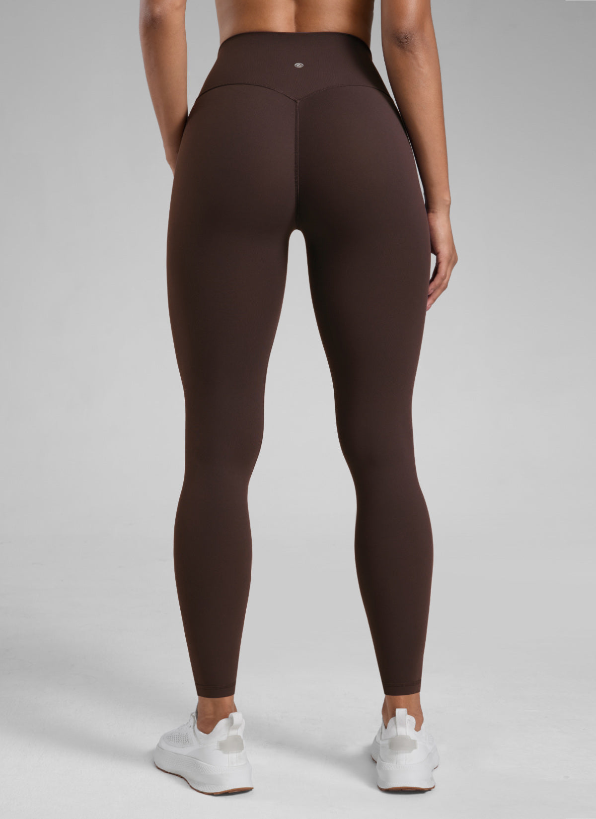 CRZ YOGA Senaman Secretsculpt™ Wanita Legging Tanpa Jahitan Depan 28'' Coklat Muda Panas