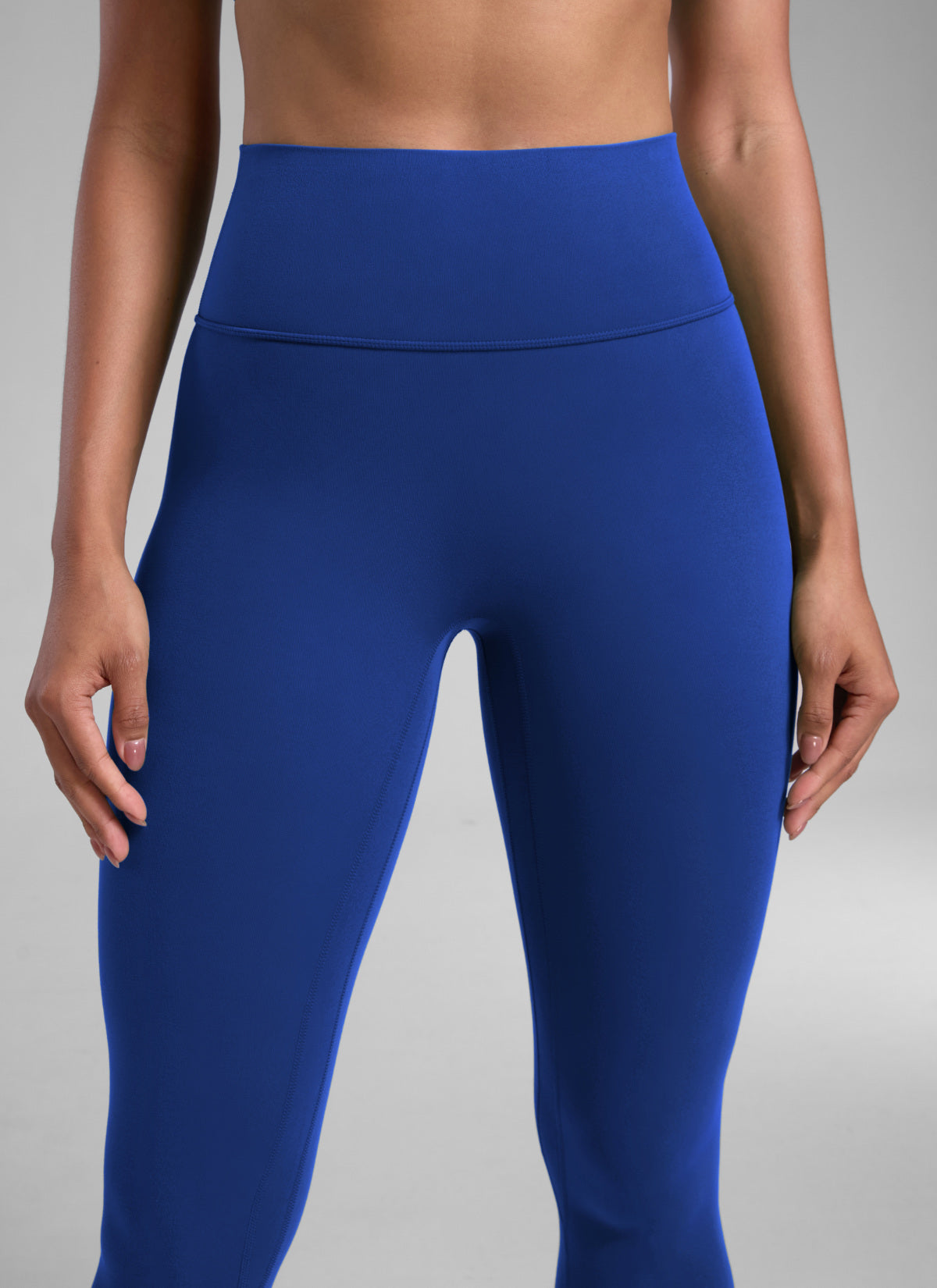 CRZ YOGA Senaman Secretsculpt™ Wanita Legging Tanpa Jahitan Depan 28'' Biru Ombak