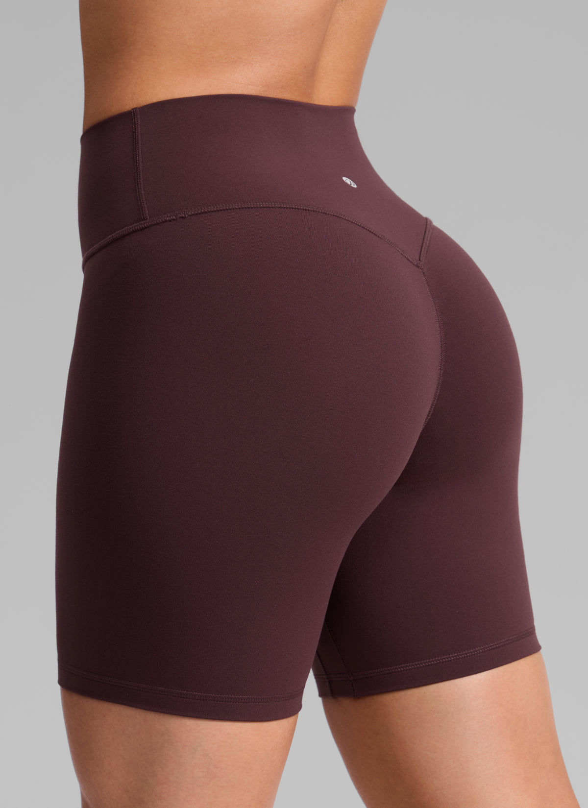 CRZ YOGA Butterlift Seluar Pendek Biker Wanita Scrunch Butt 6'' Tanpa Jahitan Depan Plum Masak