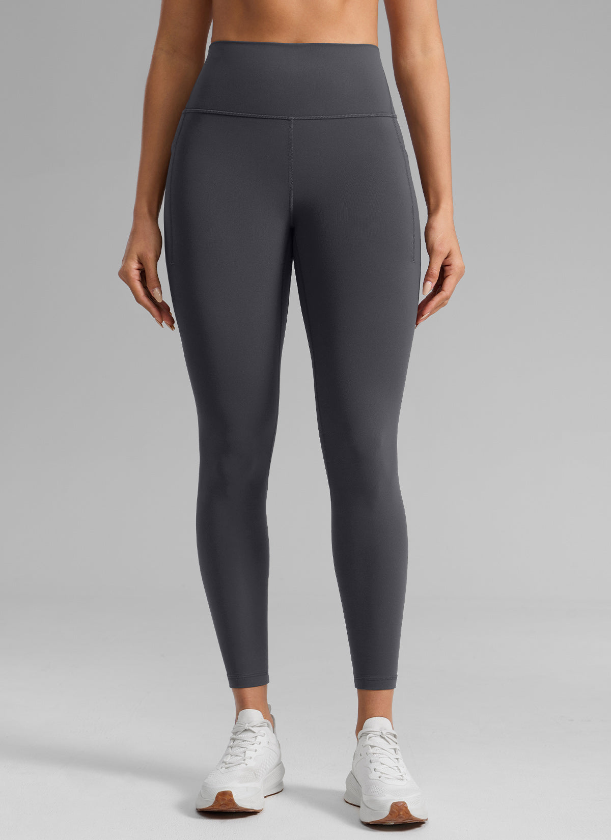 CRZ YOGA Wanita Butterlift Seluar Legging Poket Tinggi Senaman 25'' Kelabu Misterius