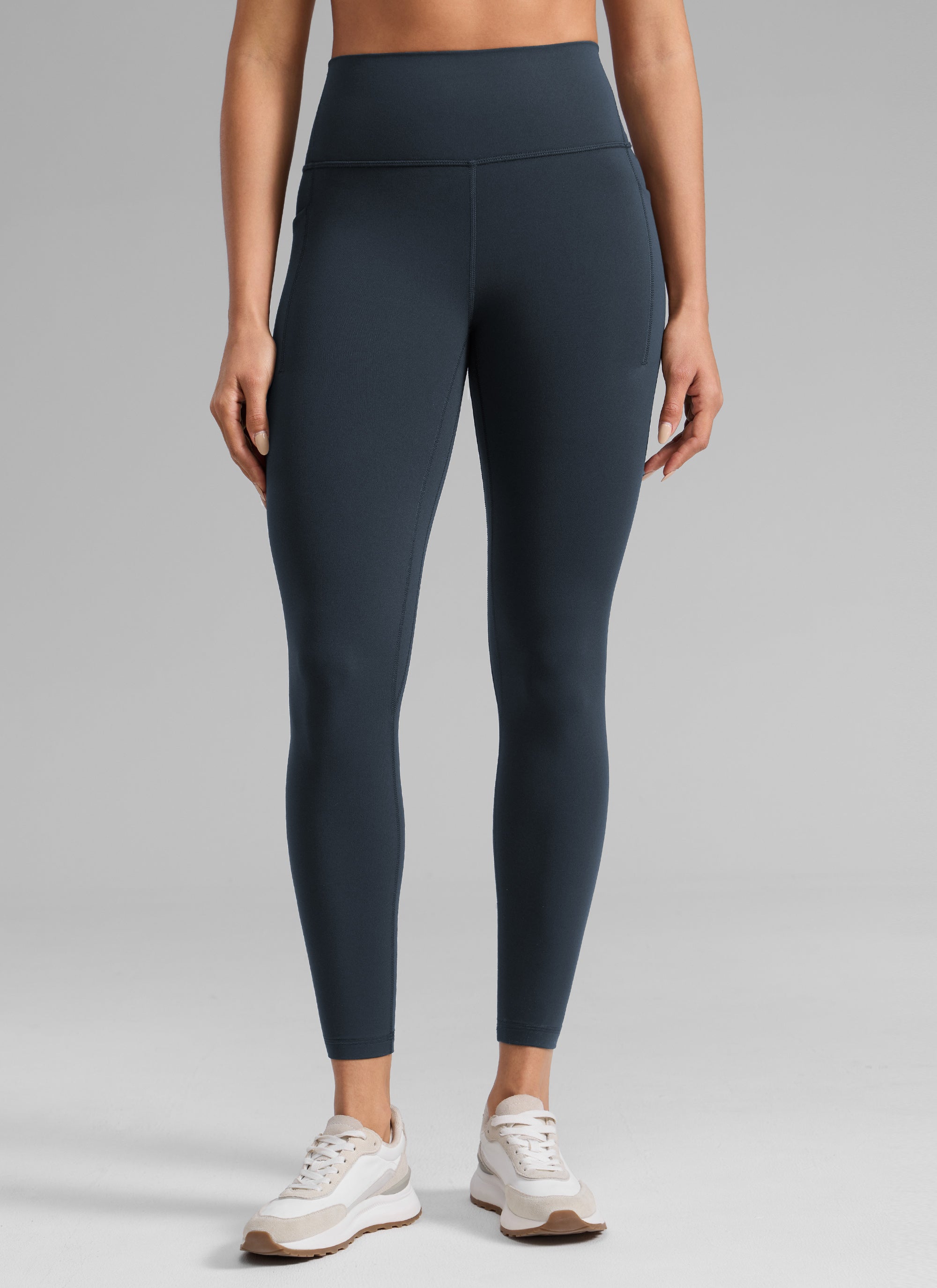 CRZ YOGA Wanita Butterlift Seluar Legging Poket Tinggi Senaman 25'' Biru Laut Sejati