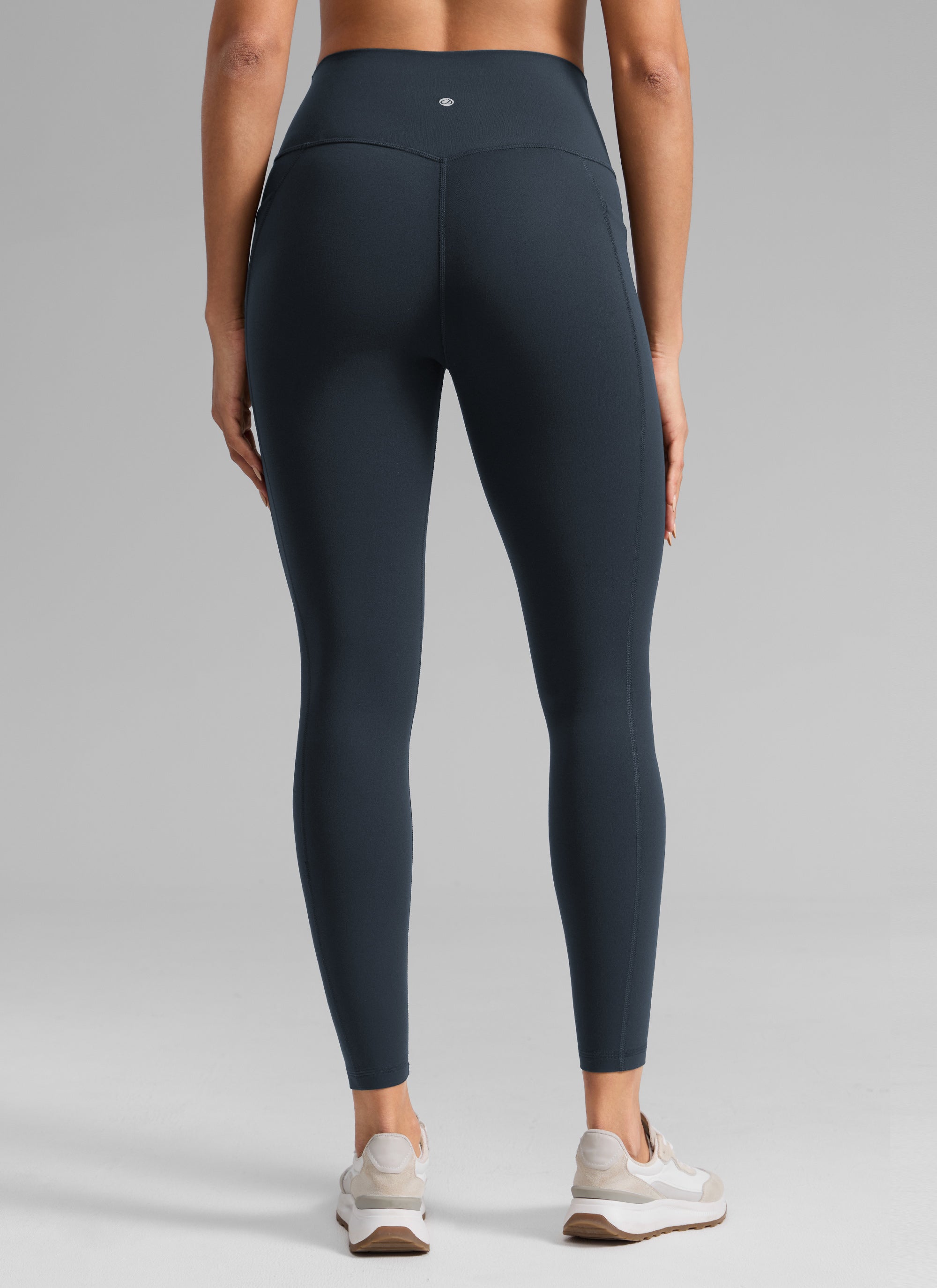 CRZ YOGA Wanita Butterlift Seluar Legging Poket Tinggi Senaman 25'' Biru Laut Sejati