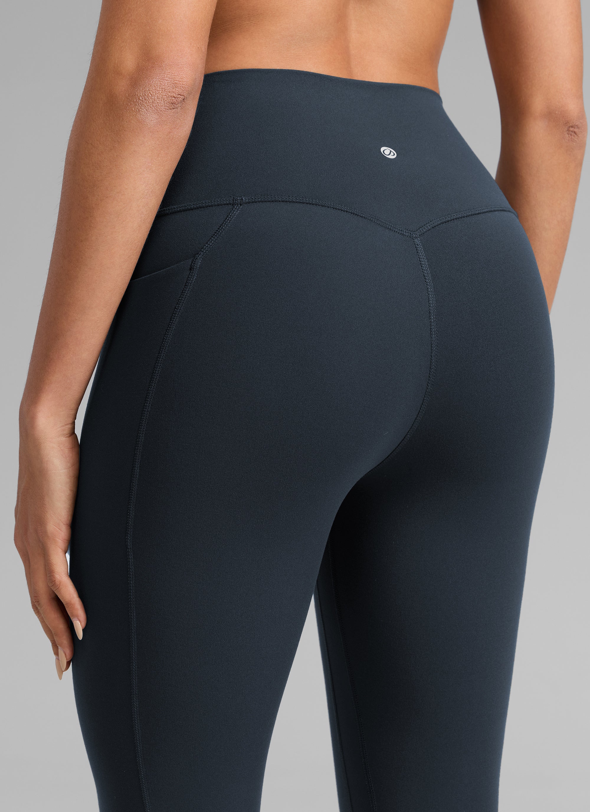 CRZ YOGA Wanita Butterlift Seluar Legging Poket Tinggi Senaman 25'' Biru Laut Sejati