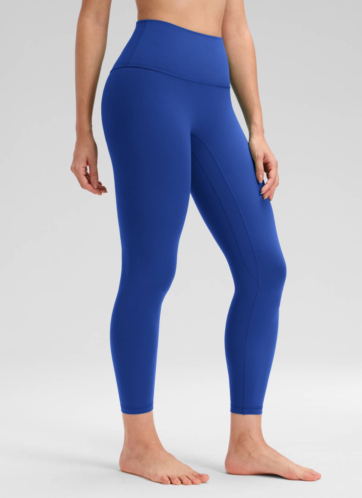 CRZ YOGA Wanita Butterluxe Seluar Yoga Tinggi Tanpa Jahitan Depan 25'' Biru Ombak