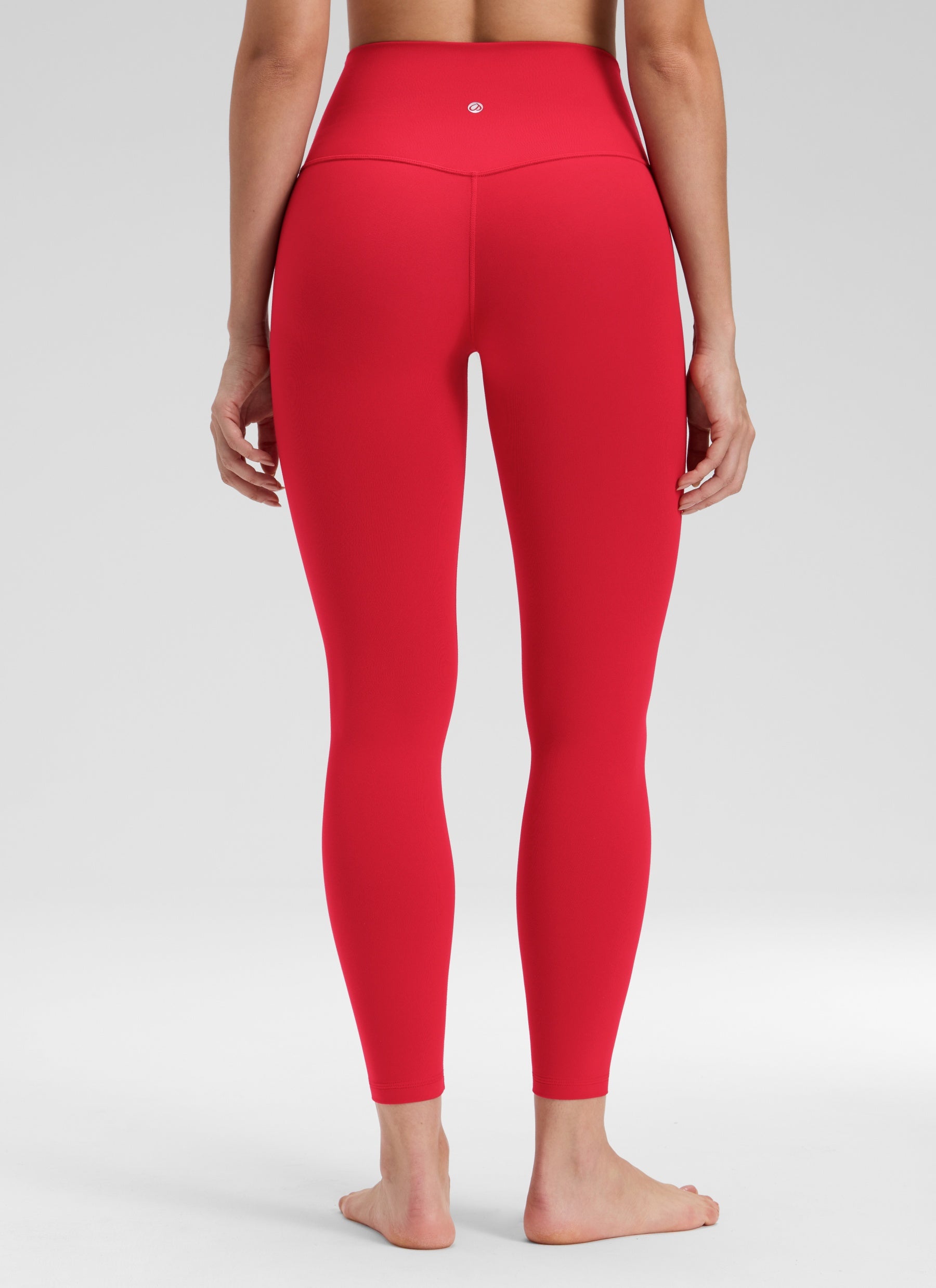 CRZ YOGA Wanita Butterluxe Legging Yoga Tinggi Tanpa Jahitan Depan Gincu Merah 25''