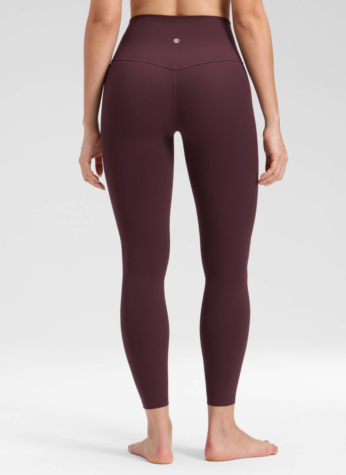 CRZ YOGA Wanita Butterluxe Seluar Yoga Tinggi Tanpa Jahitan Depan Plum Masak 25''