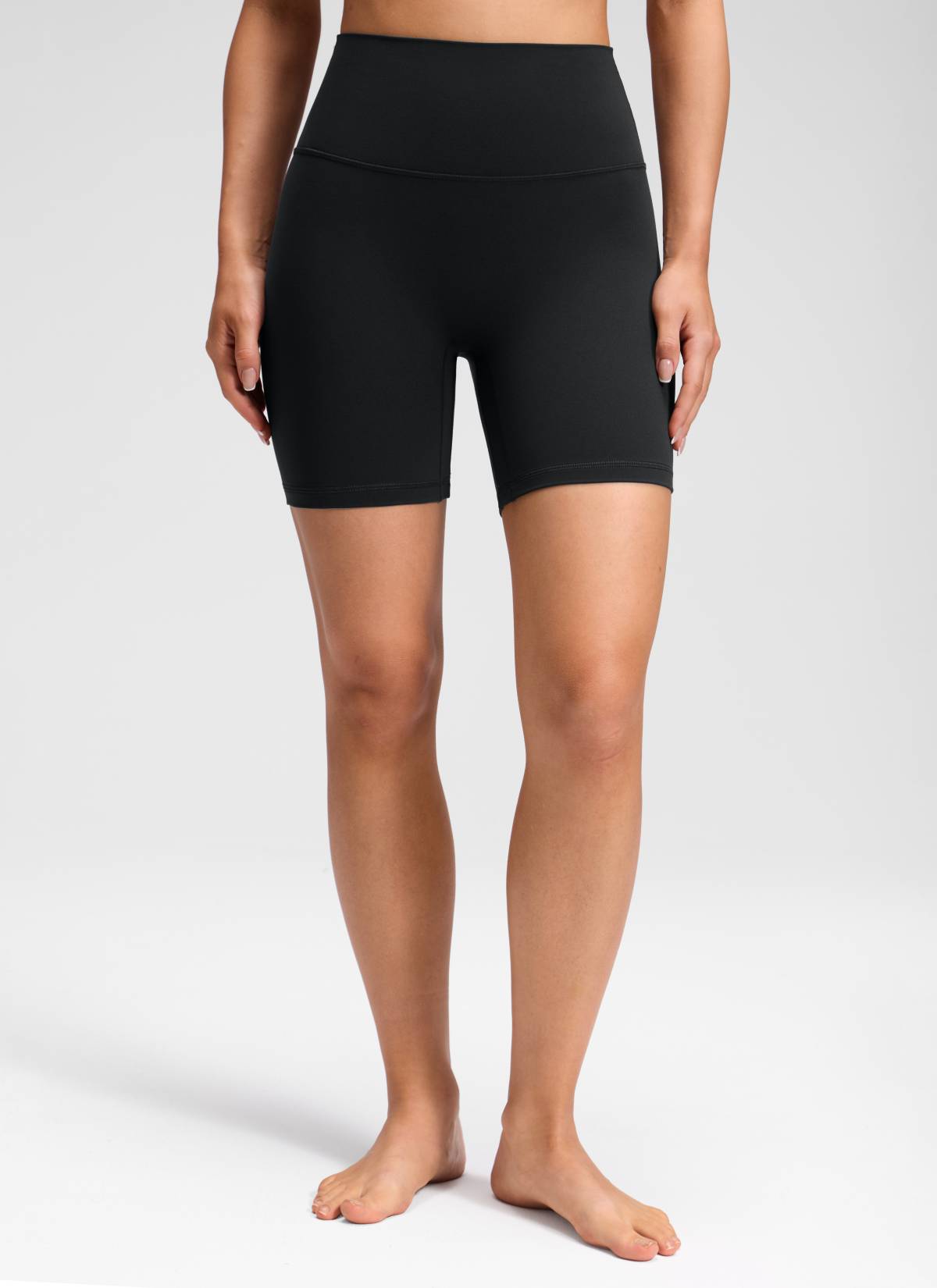 CRZ YOGA Wanita Butterluxe Yoga Tinggi Tanpa Jahitan Depan Pendek 6
