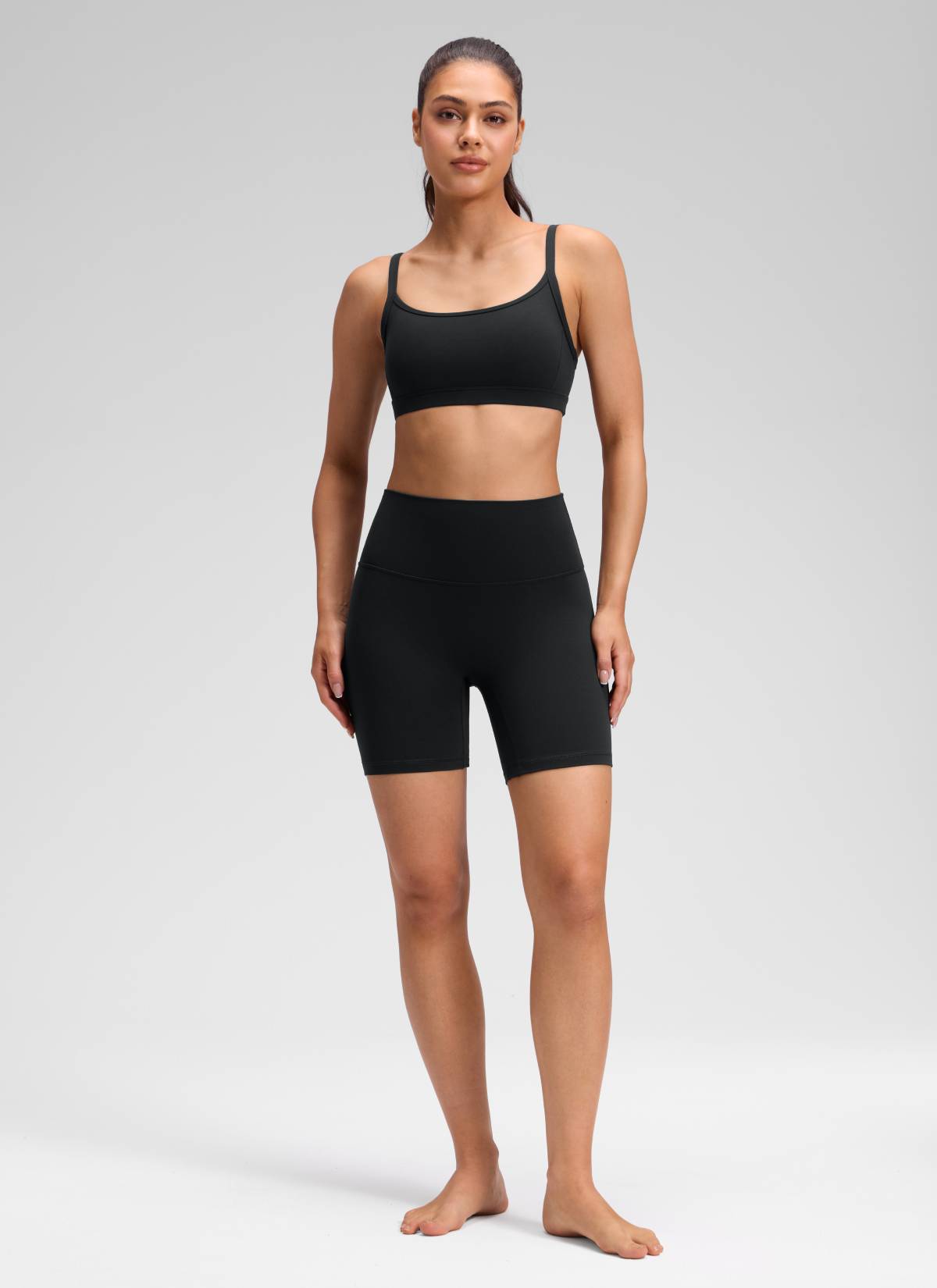 CRZ YOGA Wanita Butterluxe Yoga Tinggi Tanpa Jahitan Depan Pendek 6